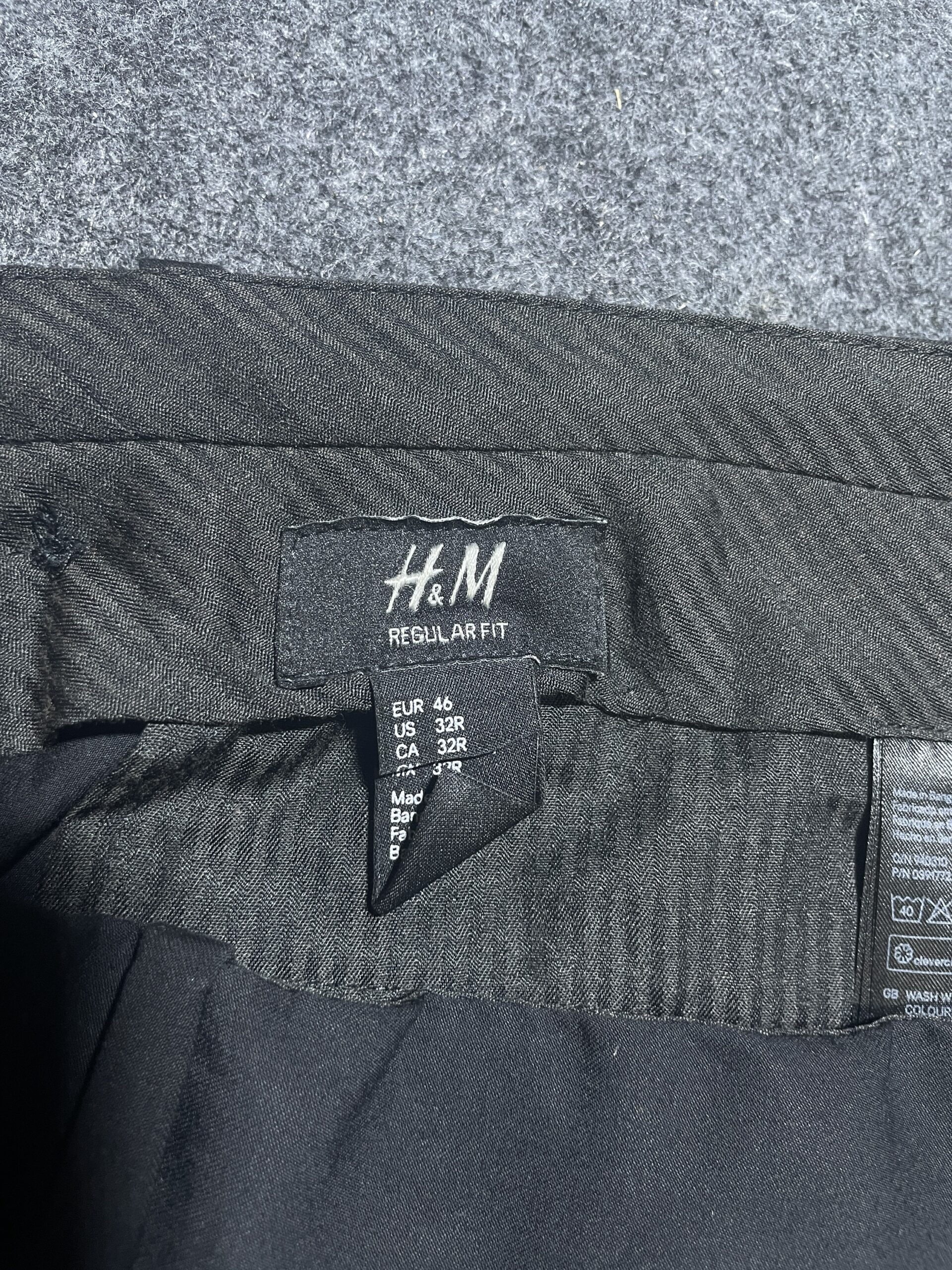 Black Pants back view