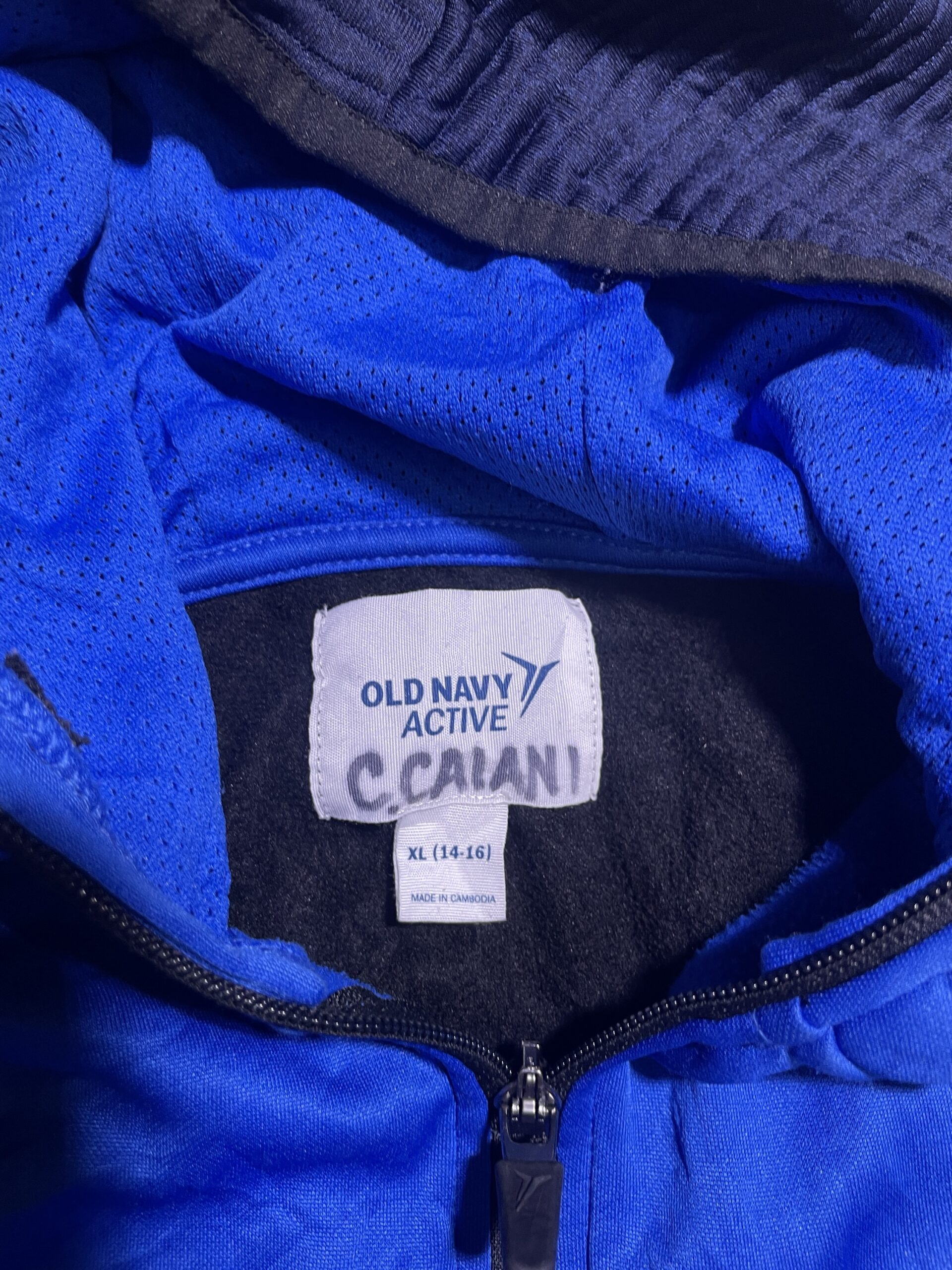 Old Navy Navy Hoodie back view