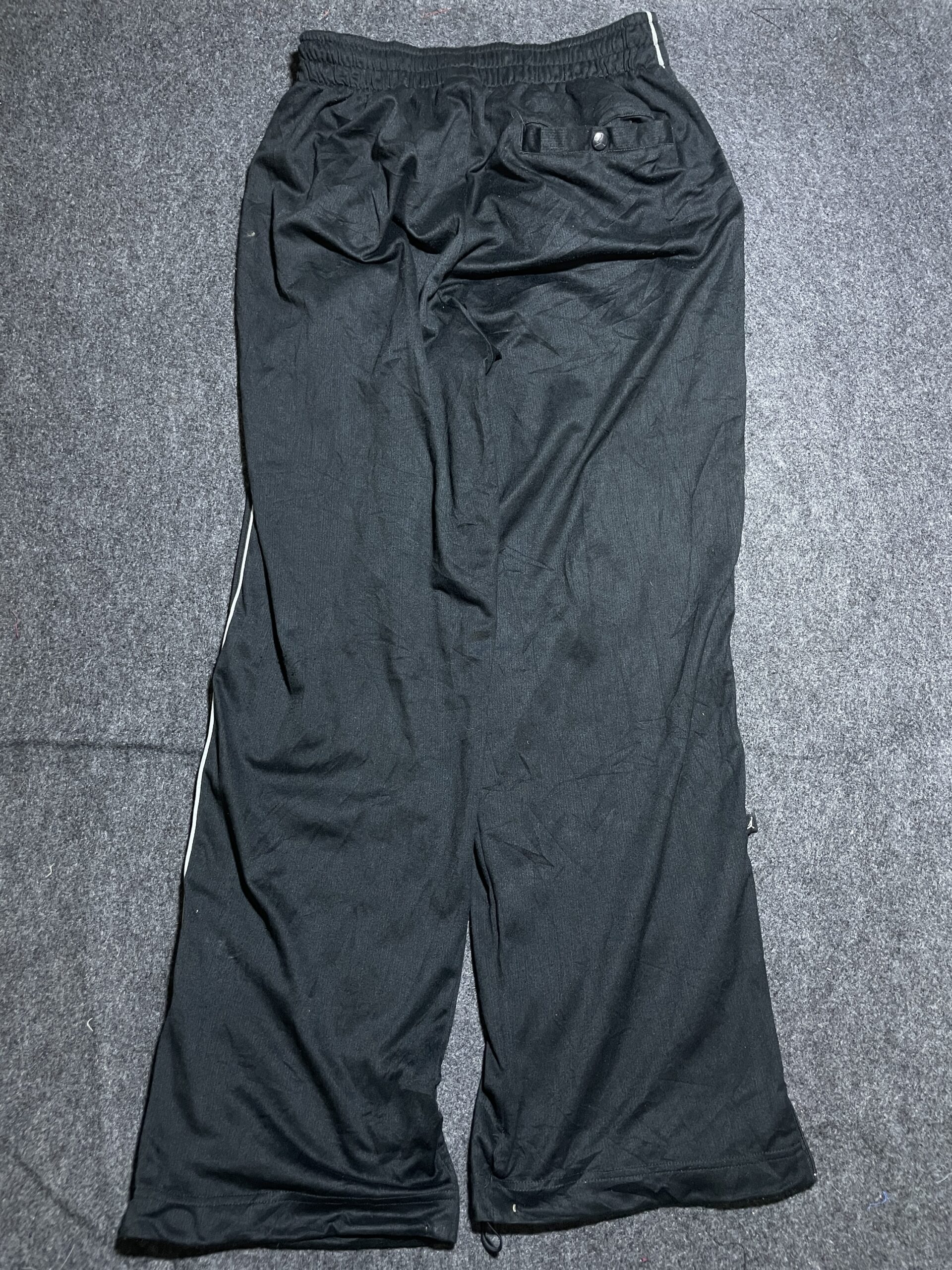 Black Track Pants back view