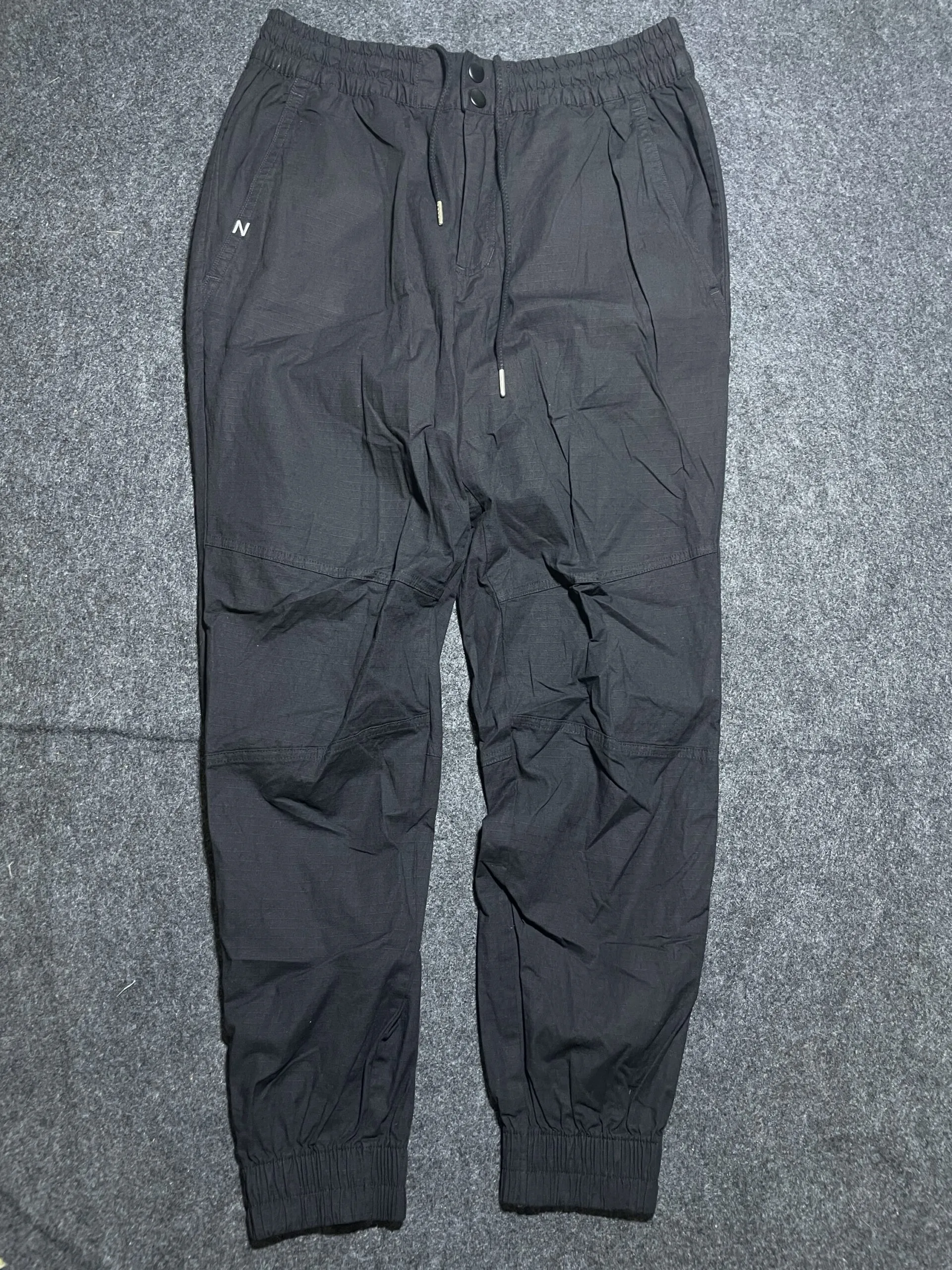 New Balance Black Cargo Pants front view