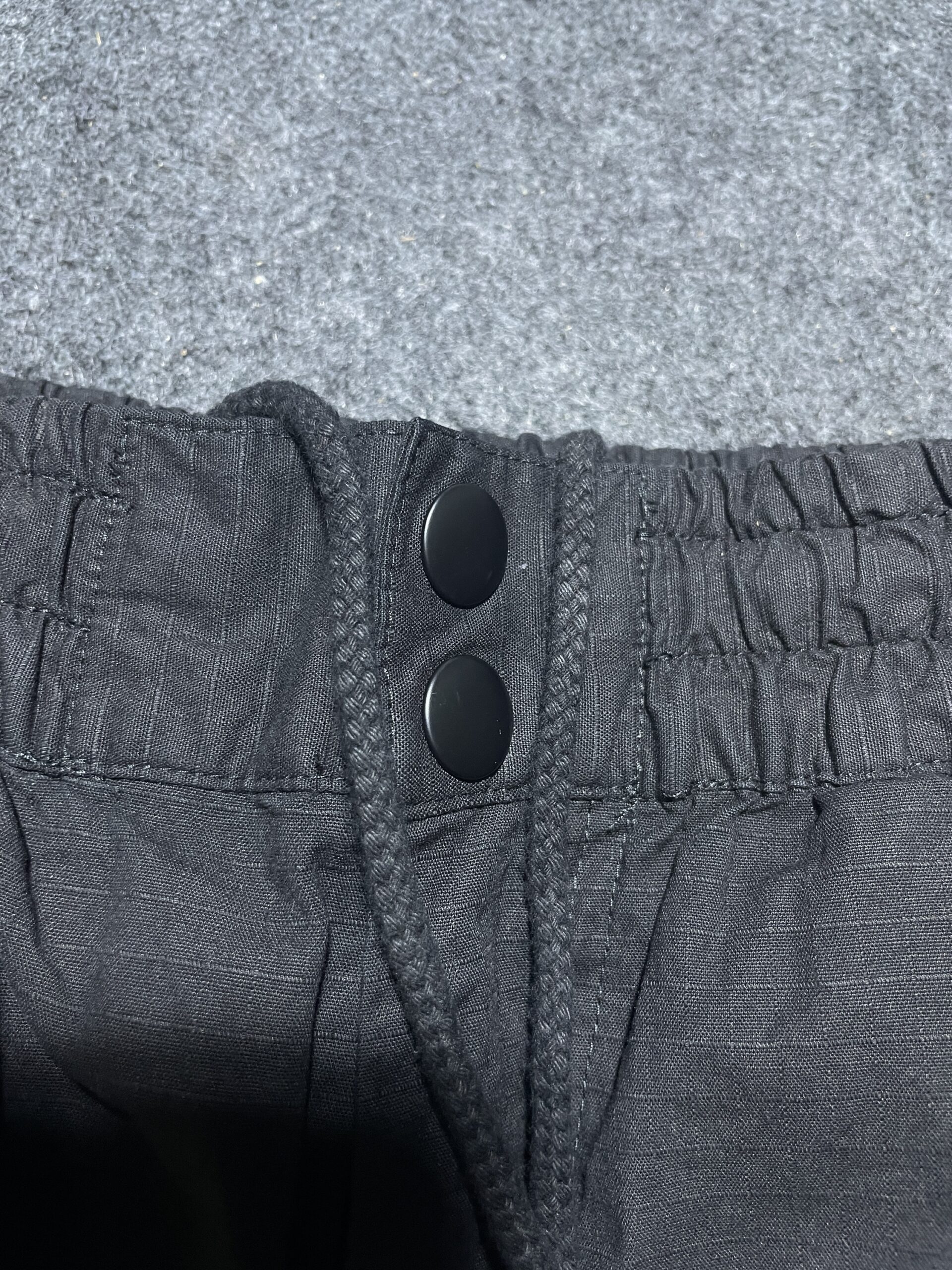 New Balance Black Cargo Pants detail view
