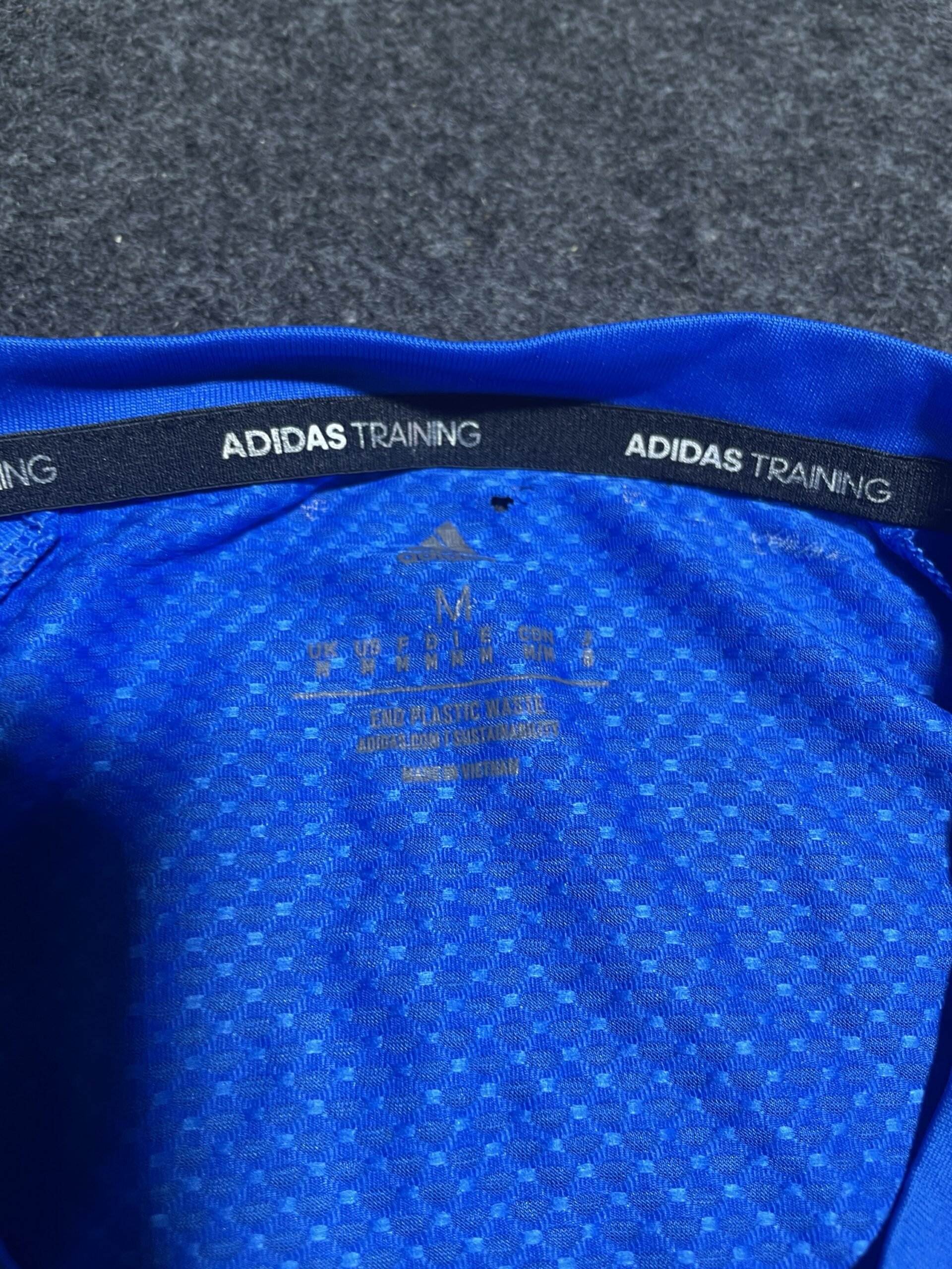 Adidas Blue T-Shirt back view