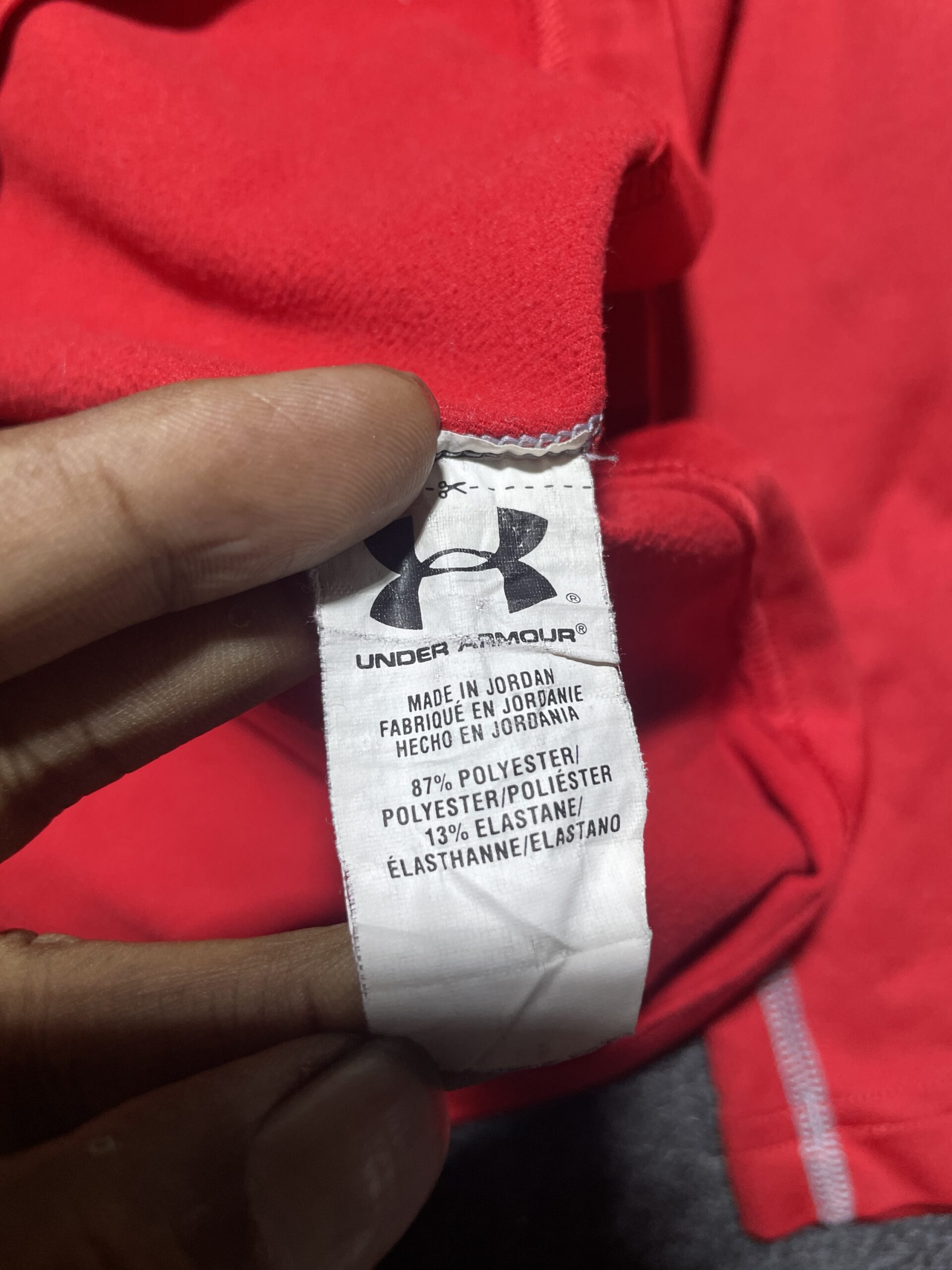 Under Armour Red simple back view
