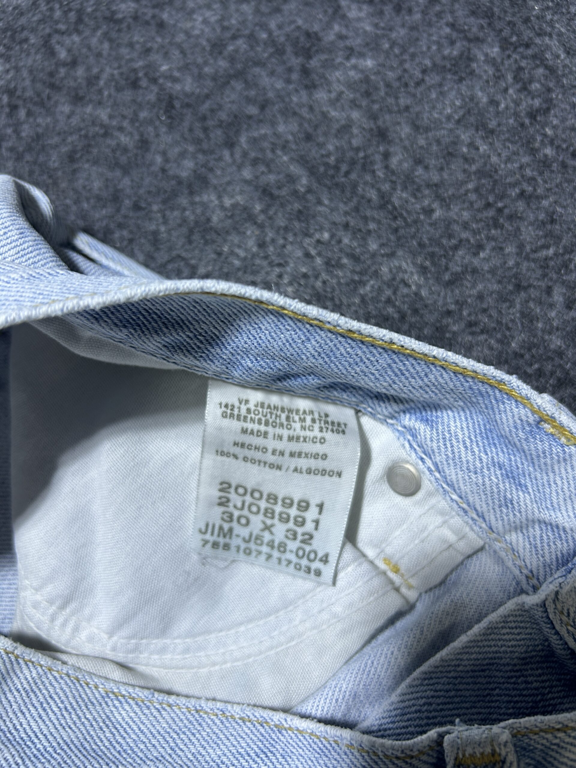 Blue Jeans back view