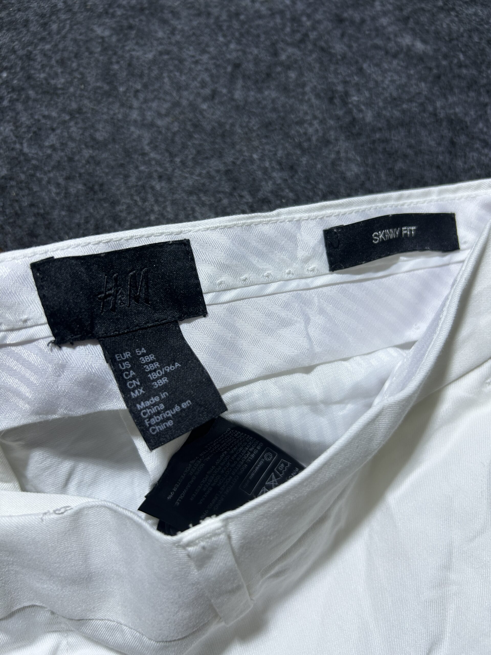White Pants back view