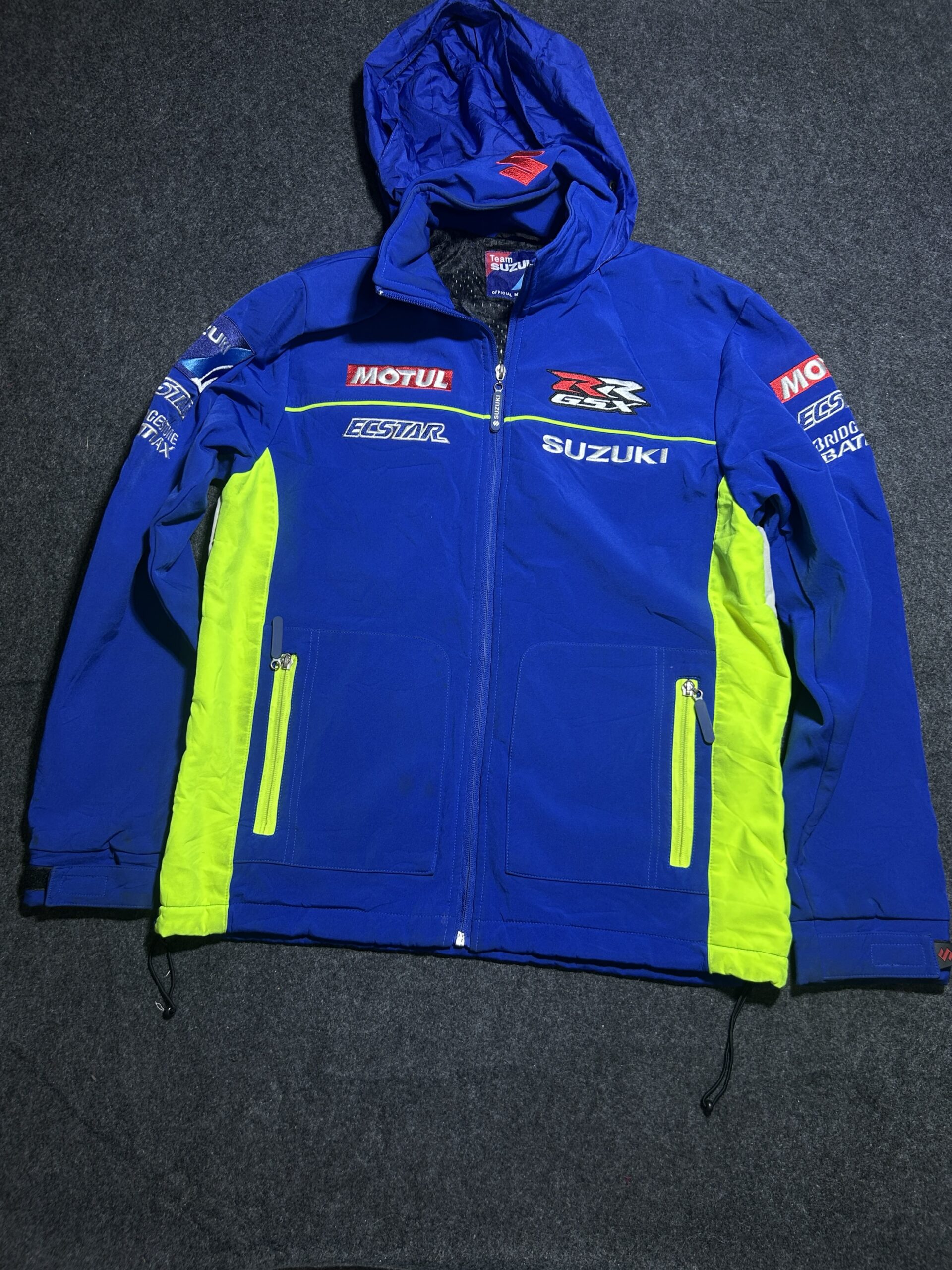 Blue Jacket back view