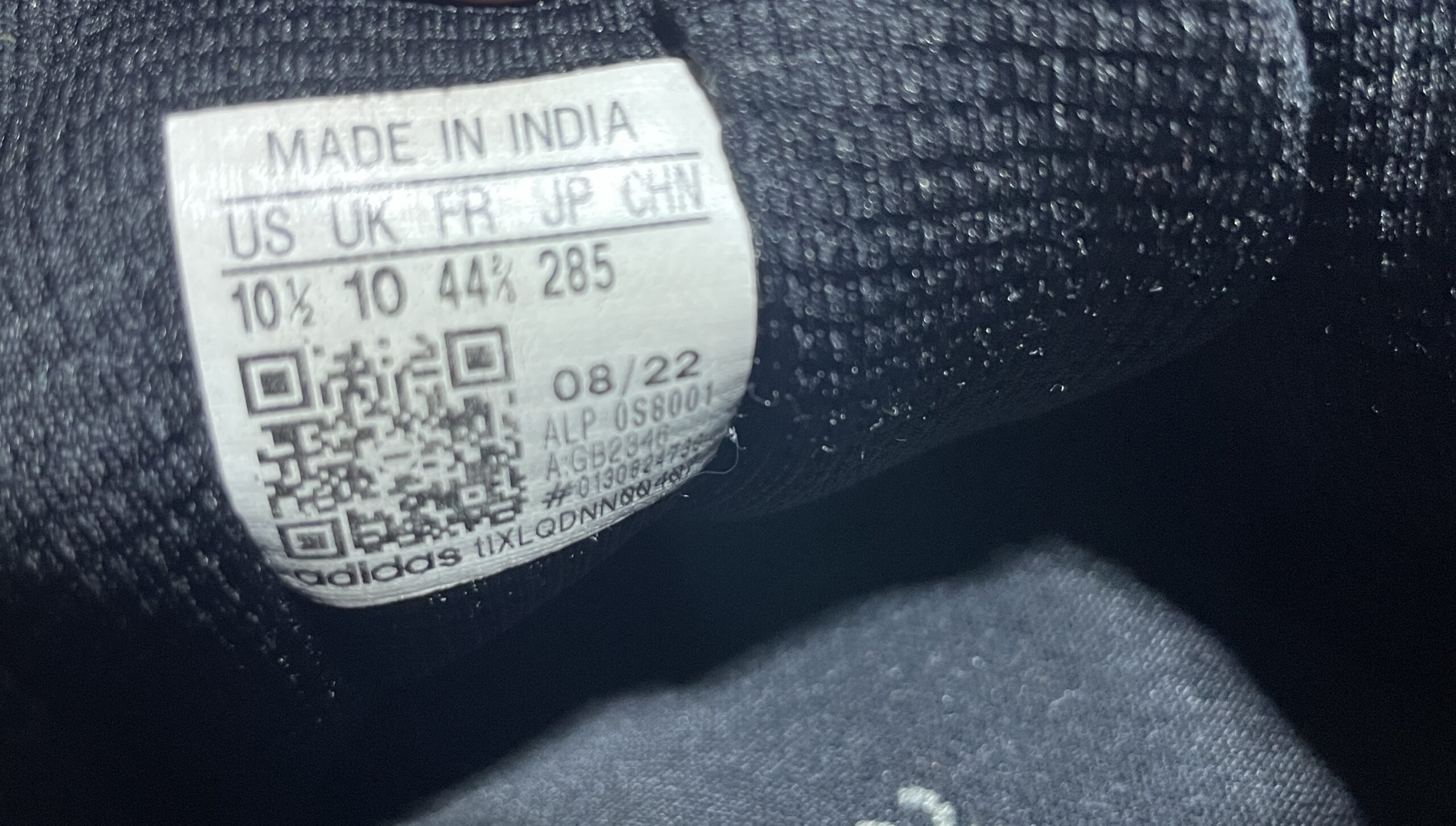 Adidas Black simple alternate view