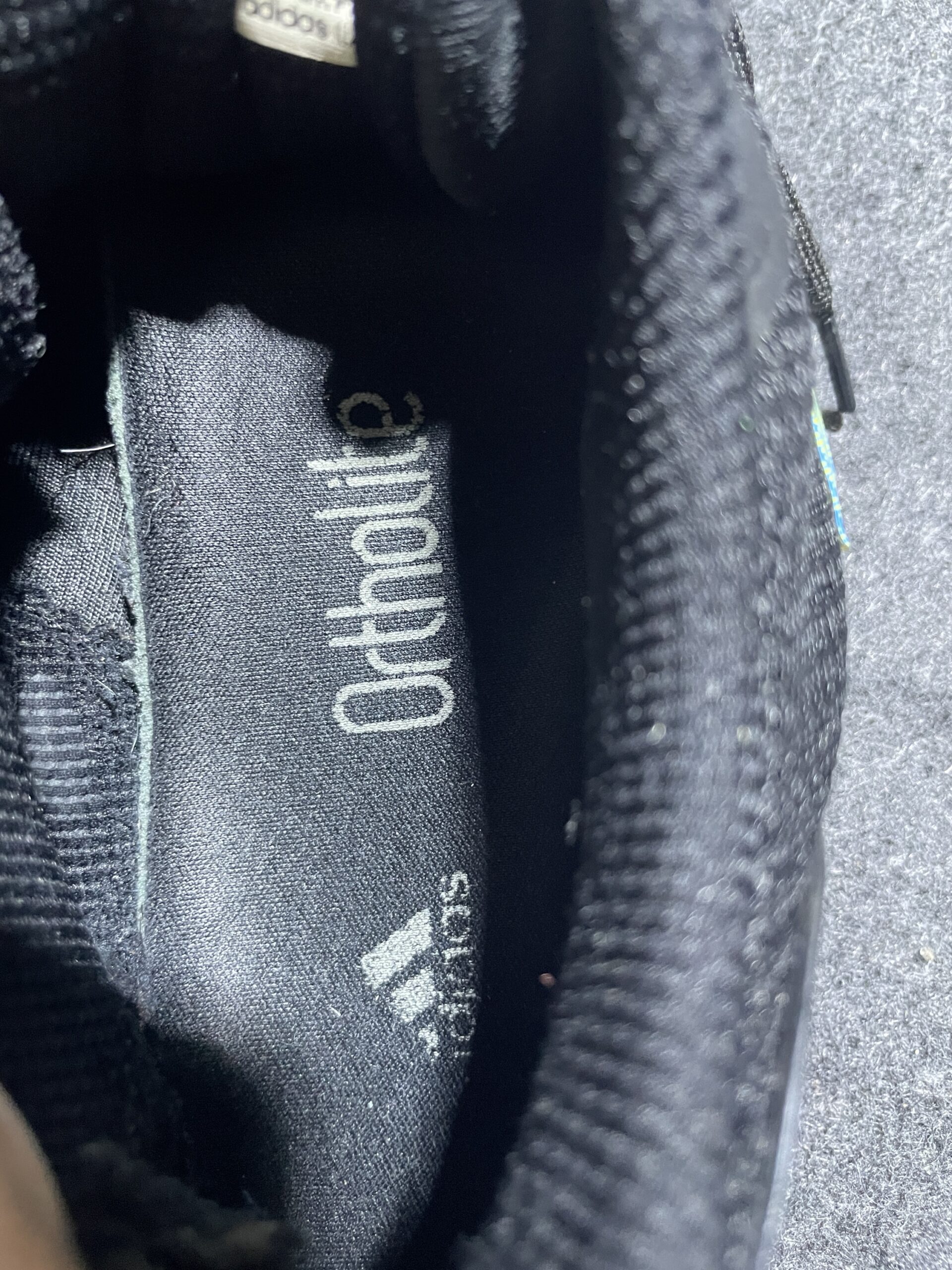 Adidas Black simple back view