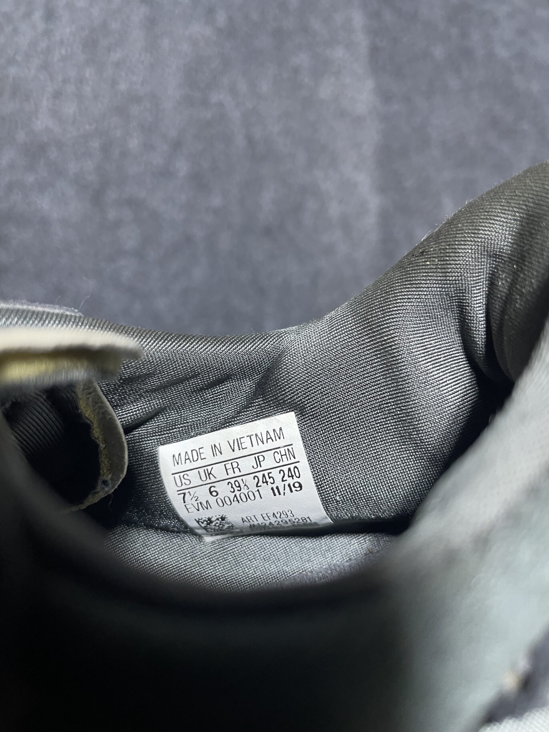 Adidas Grey simple back view