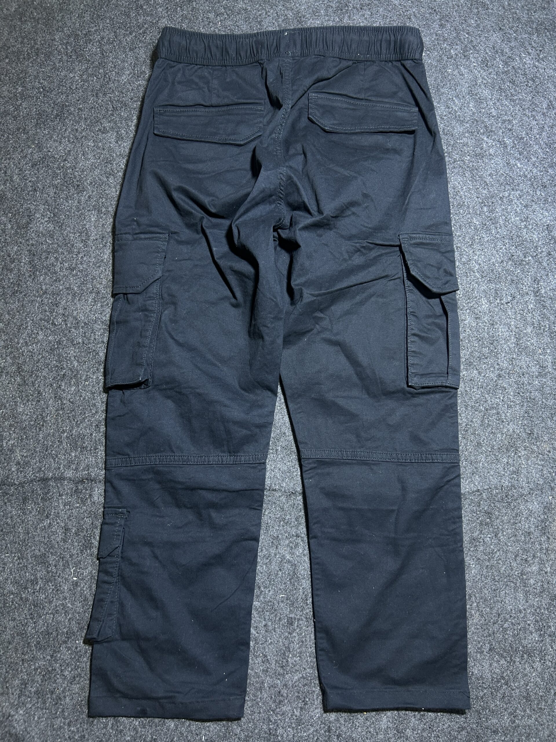 Black Cargo Pants detail view