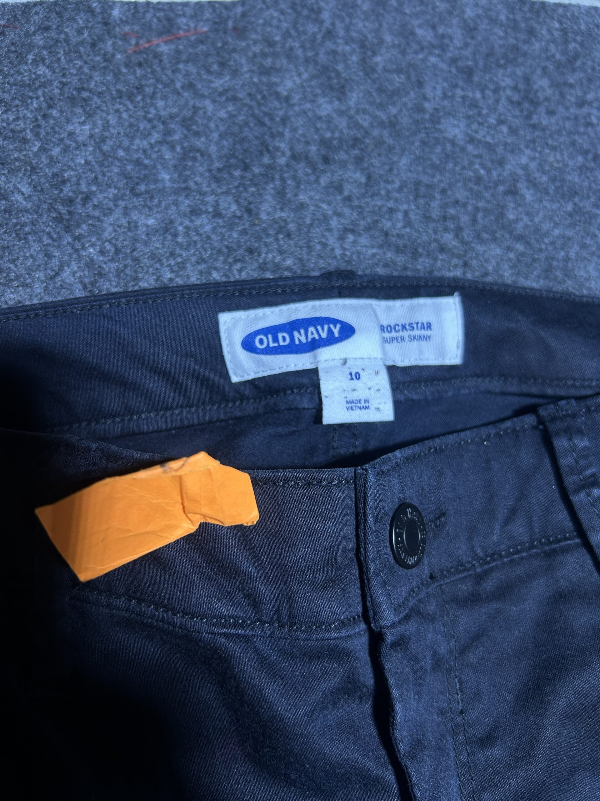 Old Navy Black Trousers detail view