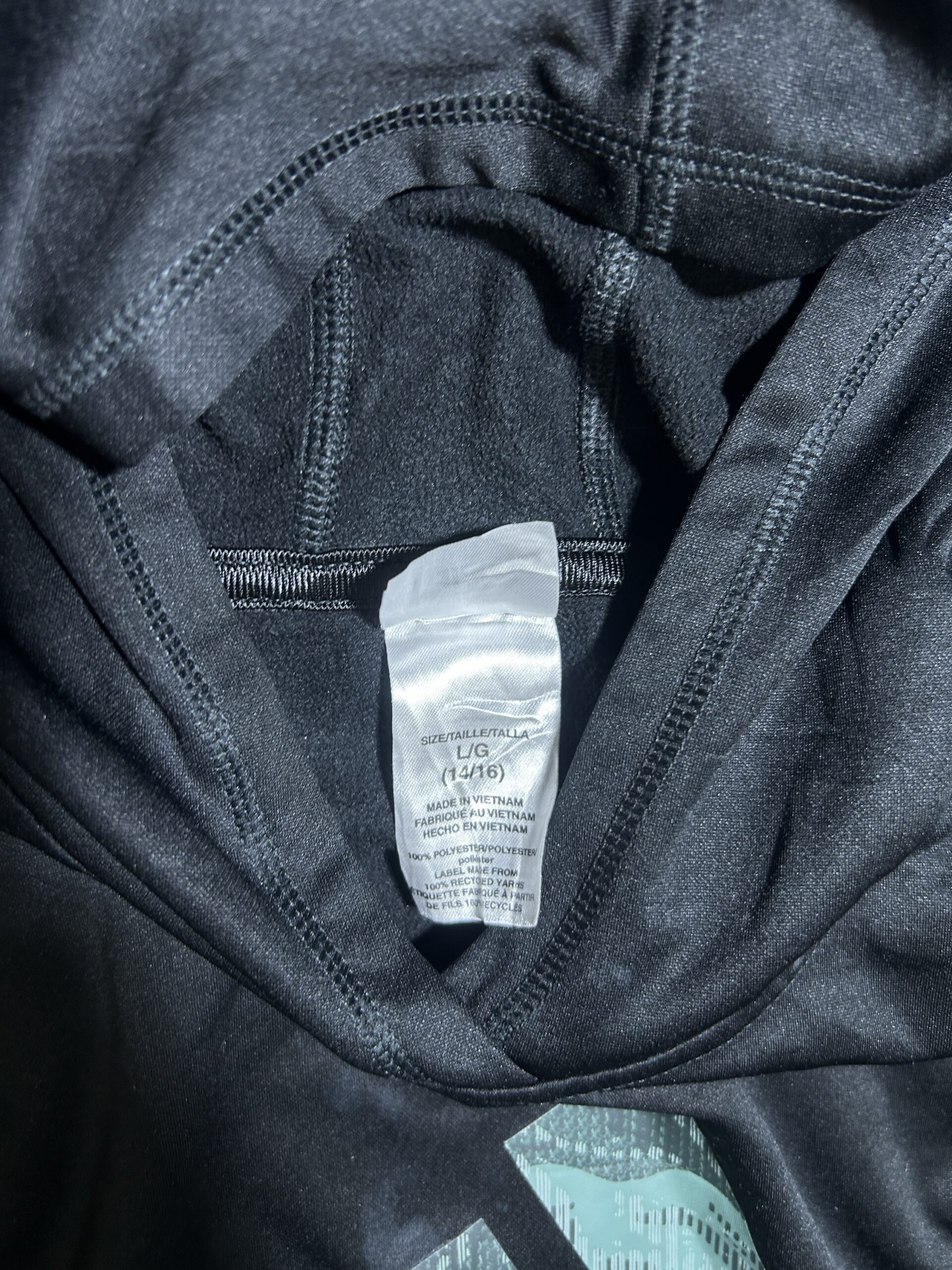 Adidas Black T-Shirt back view