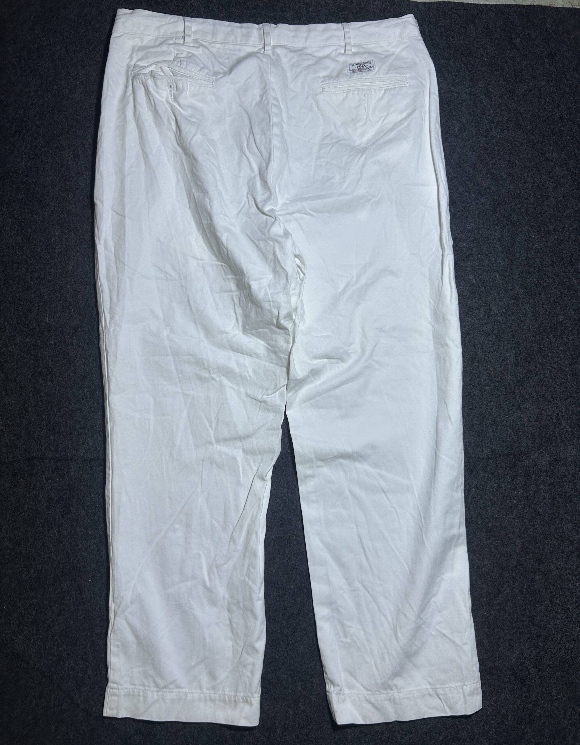 Ralph Lauren White Chinos detail view