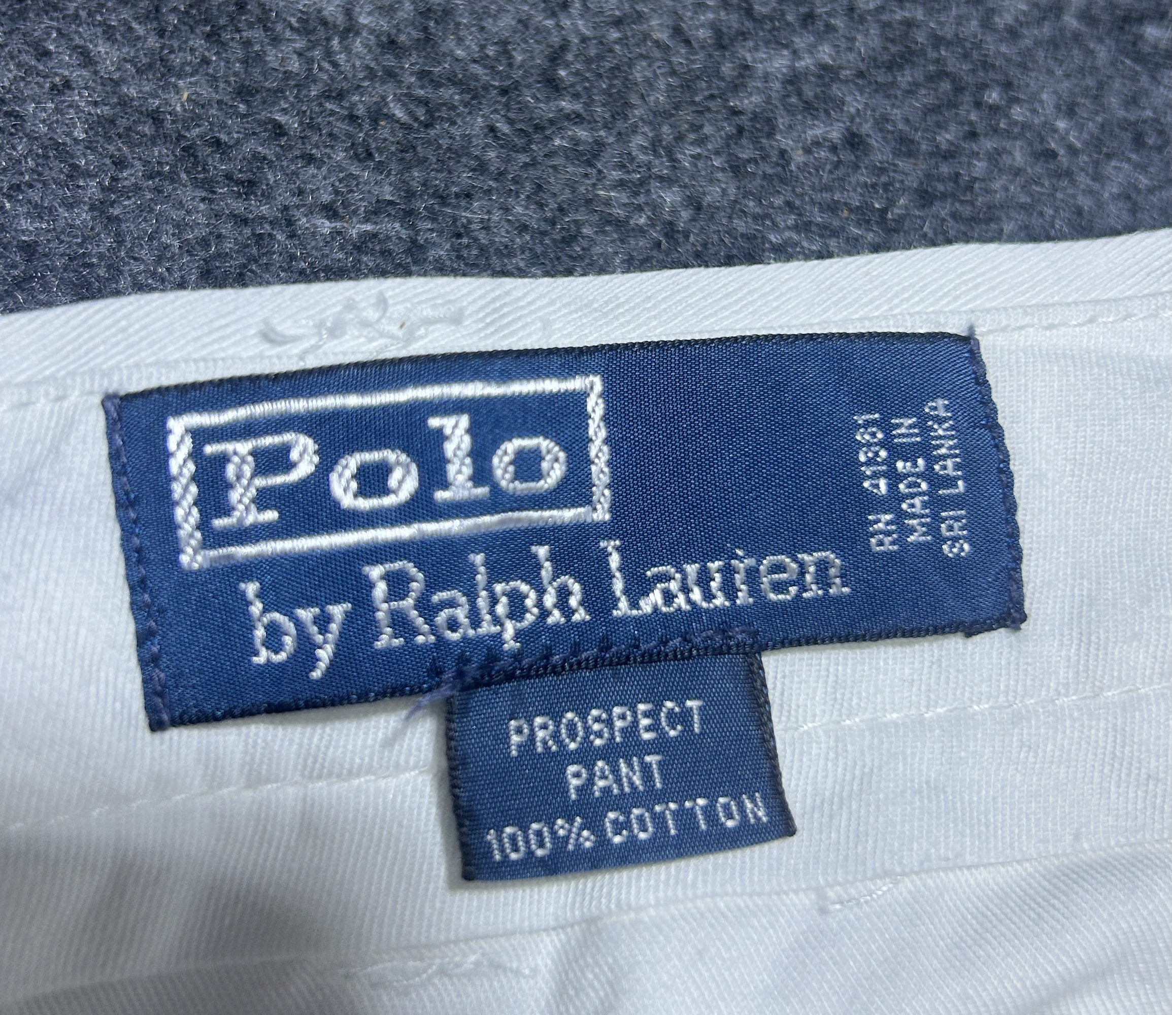 Ralph Lauren White Trousers back view