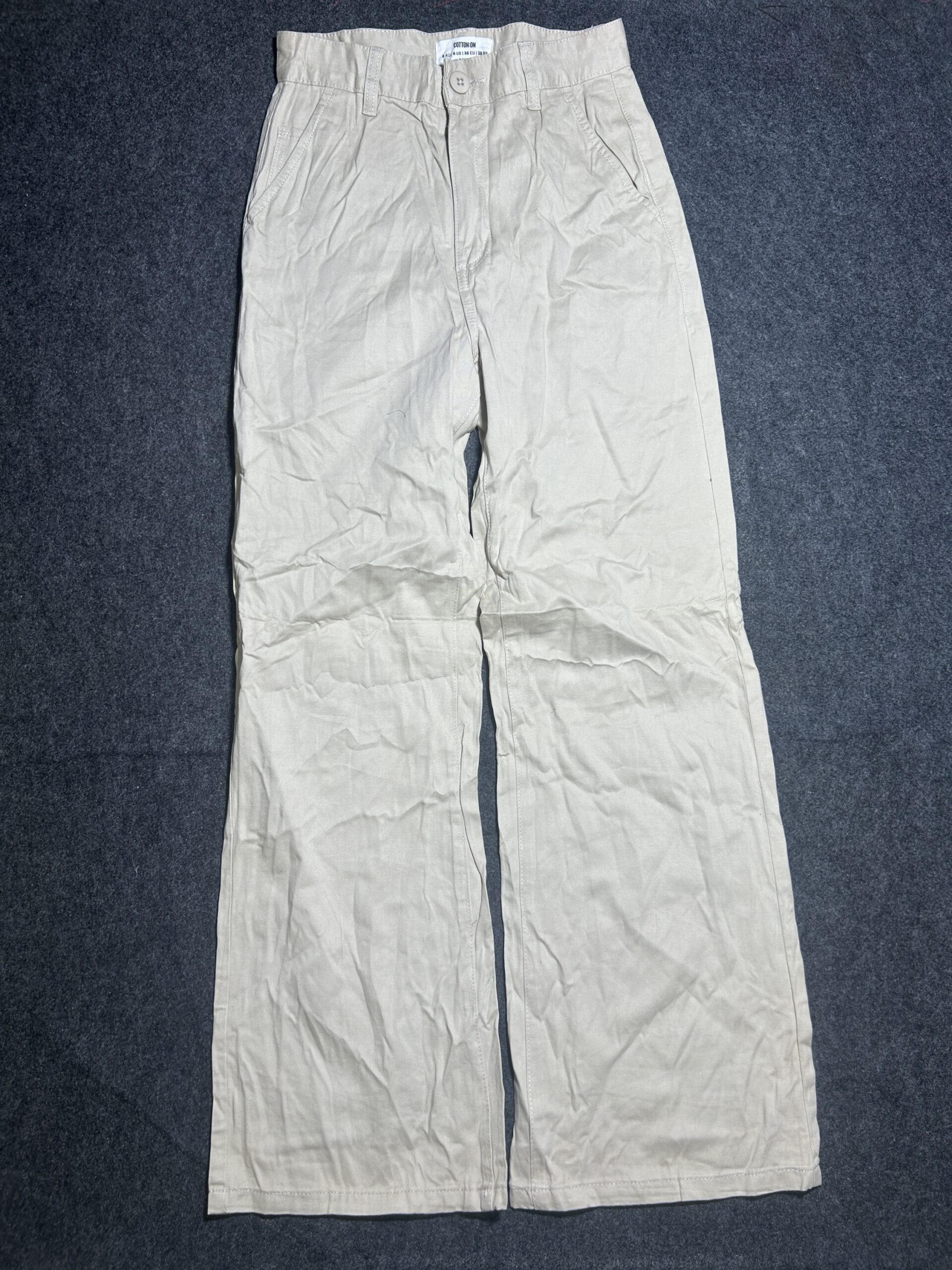White Chinos back view