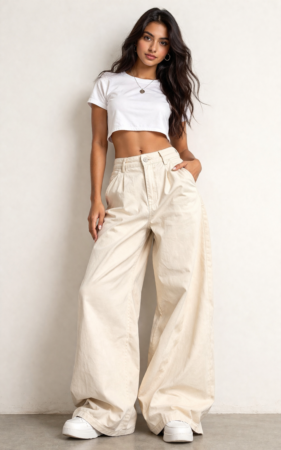 White Chinos detail view