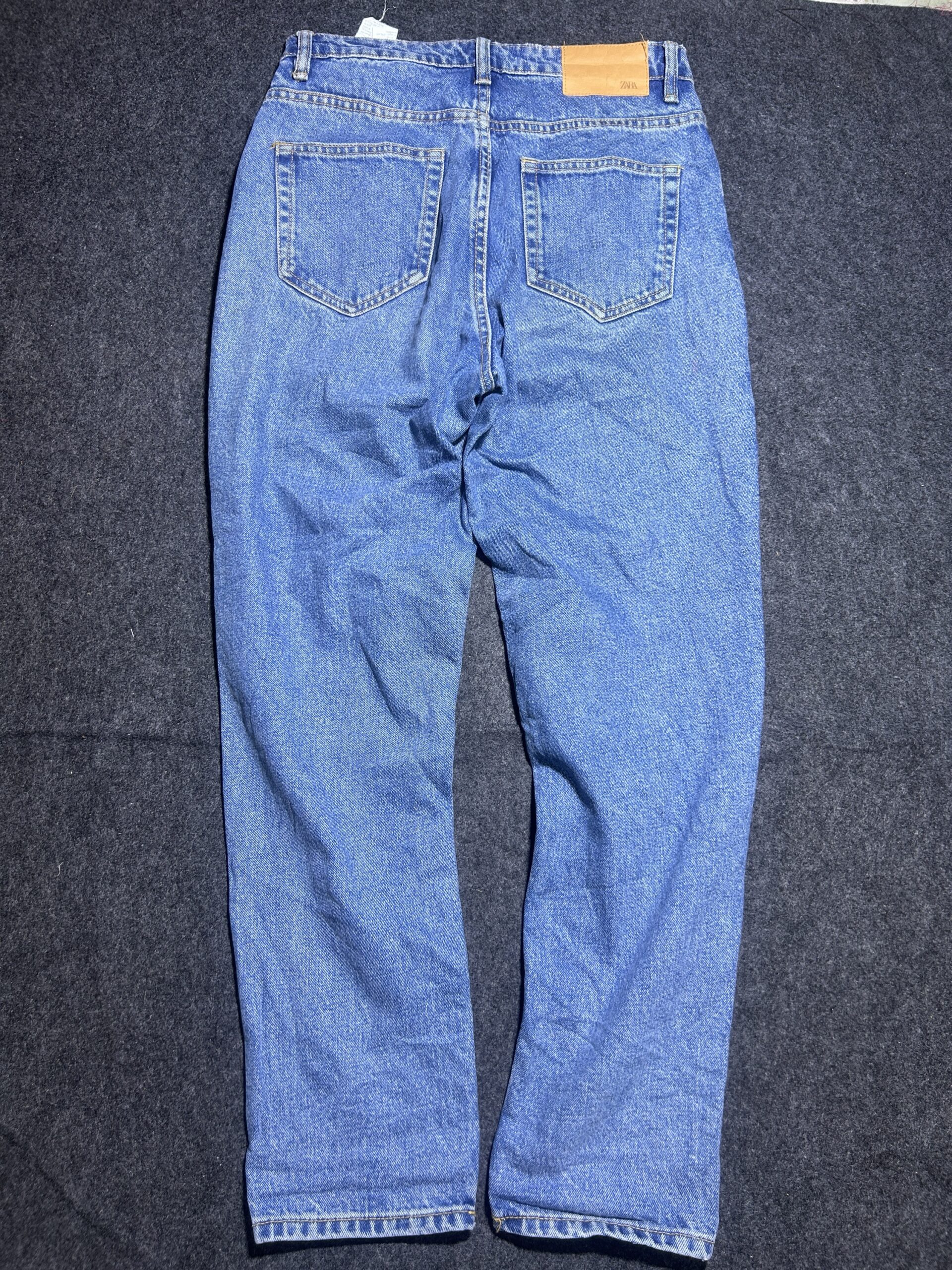 Zara Blue Denim Jeans back view