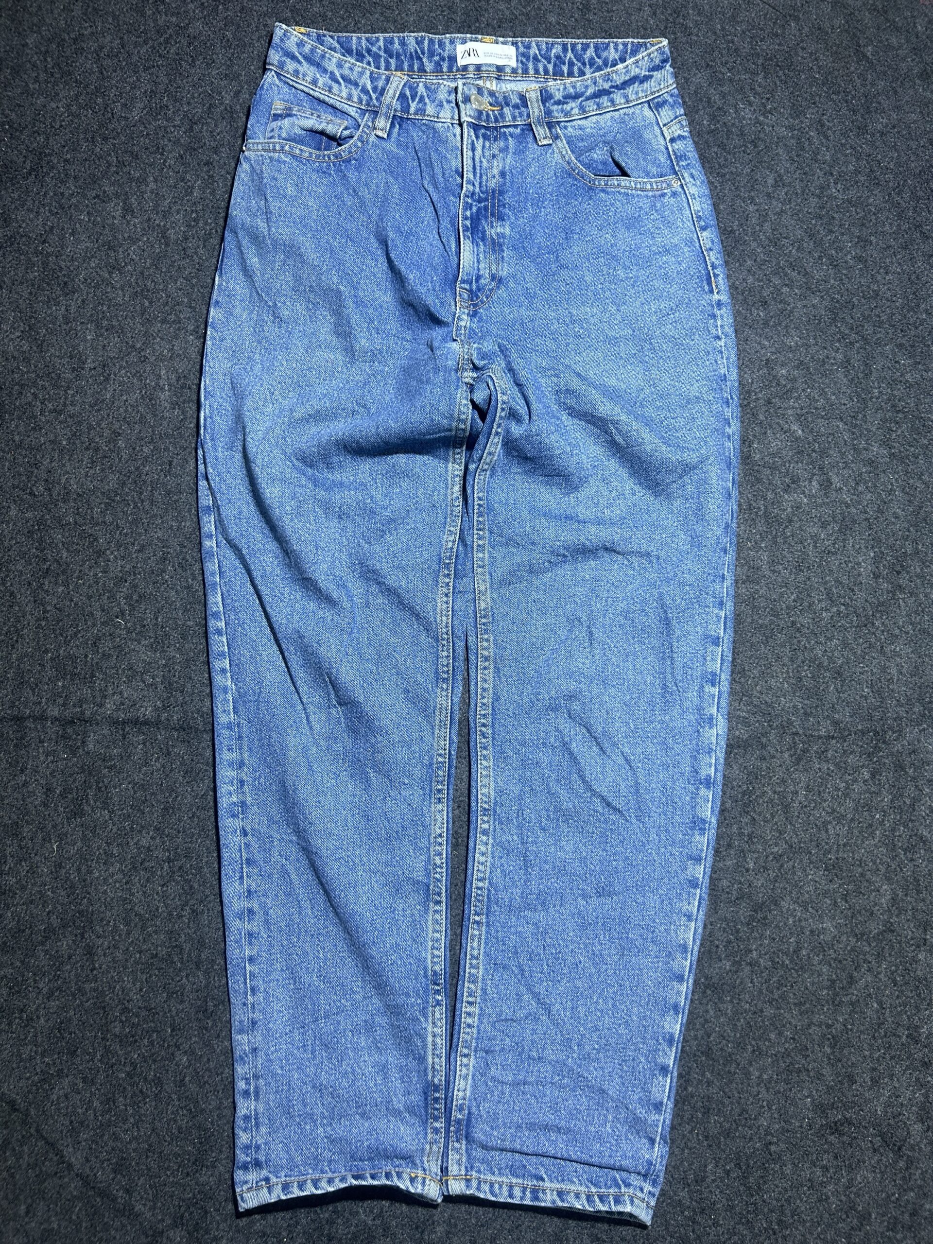 Zara Blue Denim Jeans detail view
