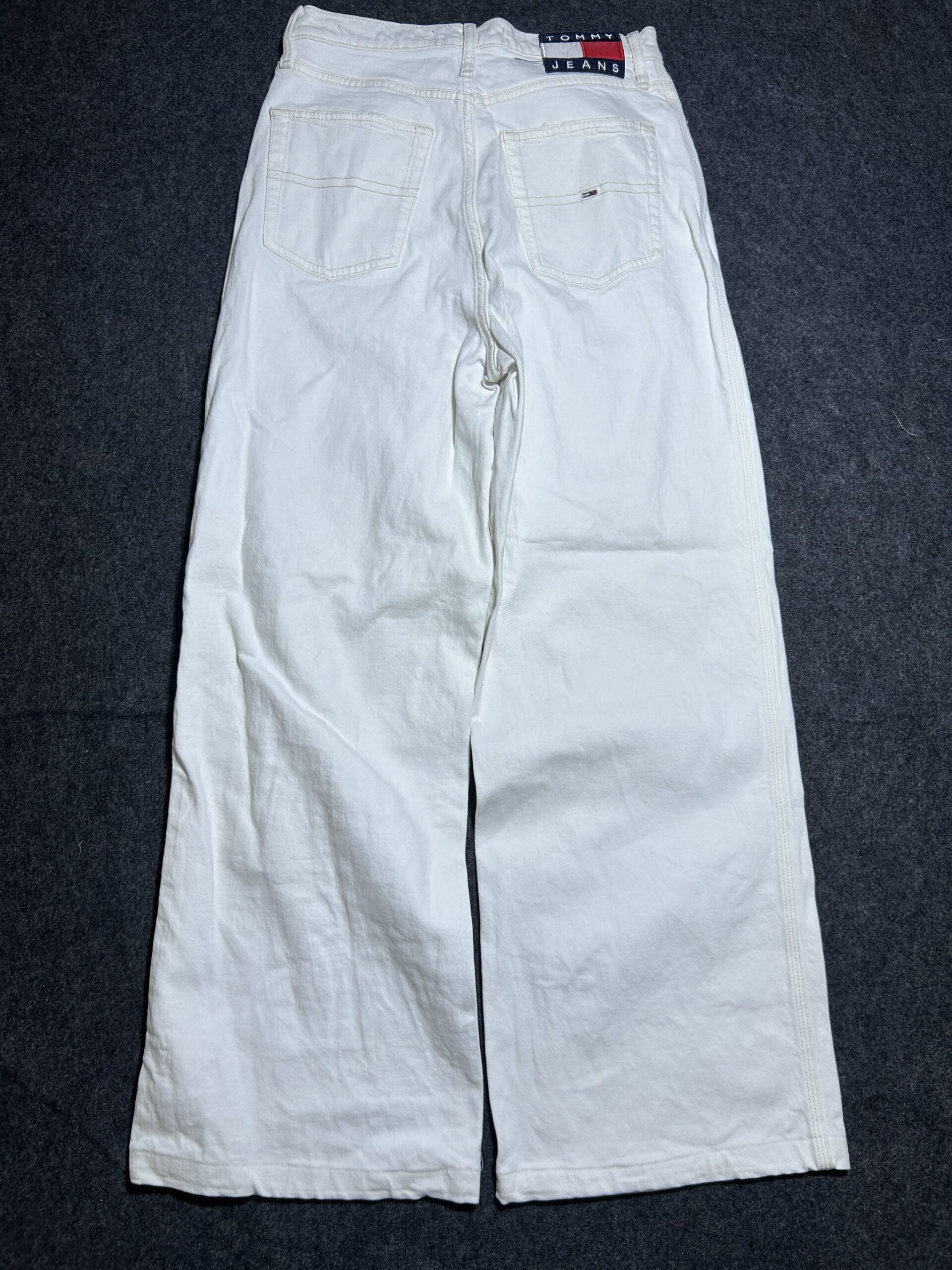 White Jeans back view