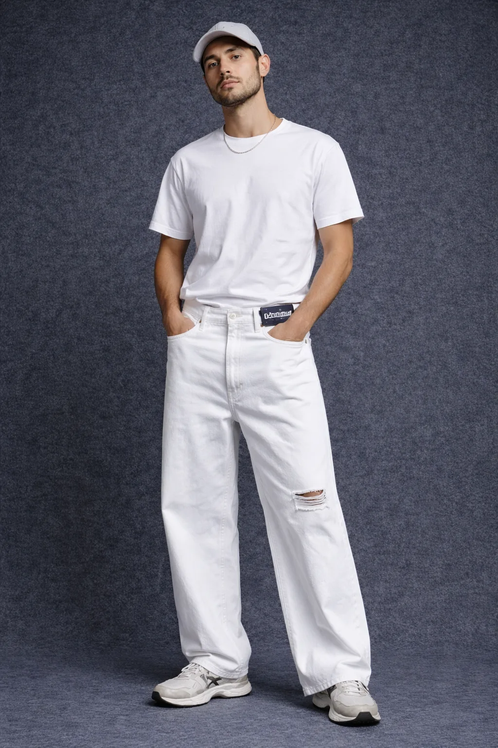 White Jeans front view