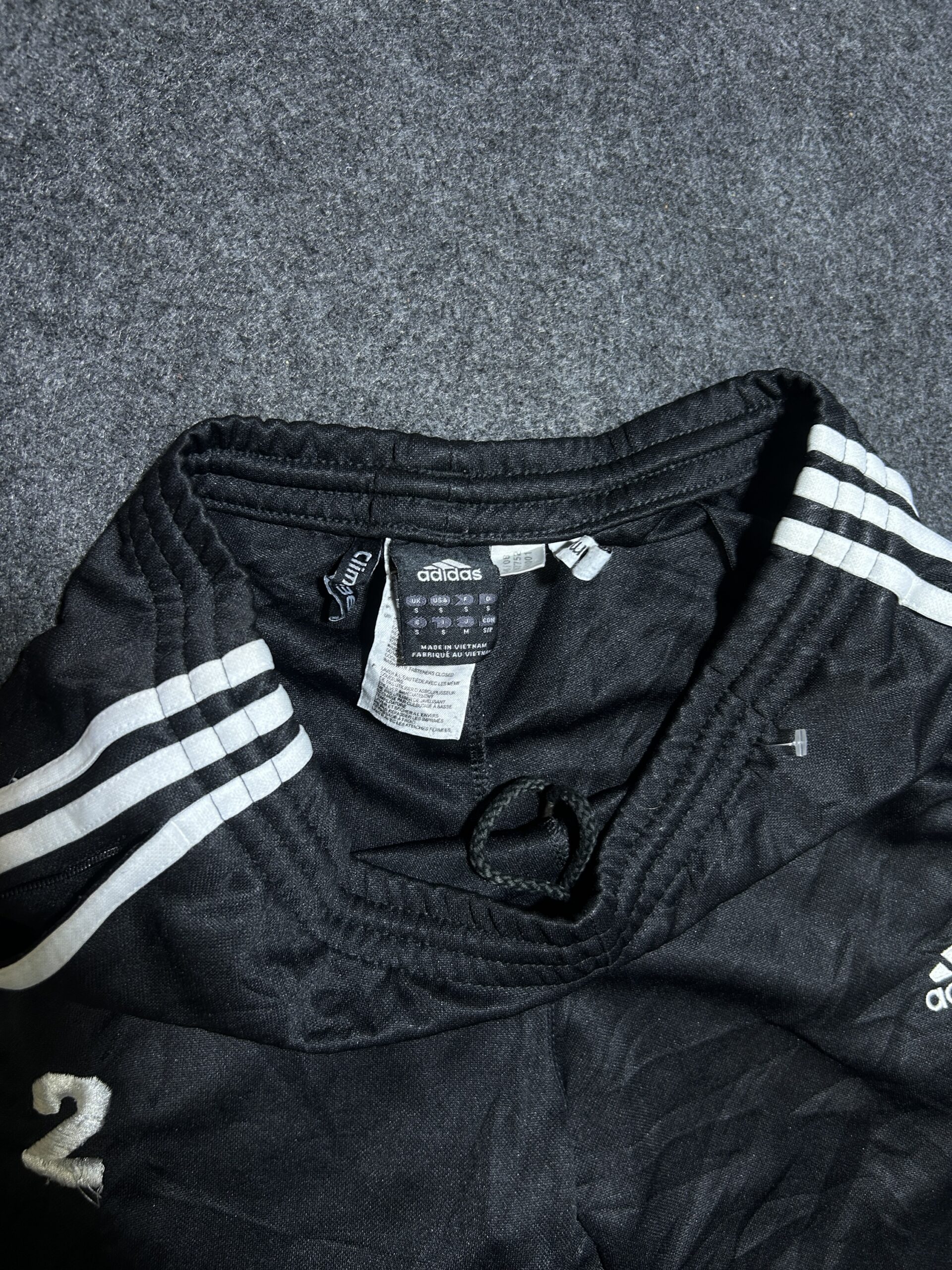 Adidas Black Shorts detail view
