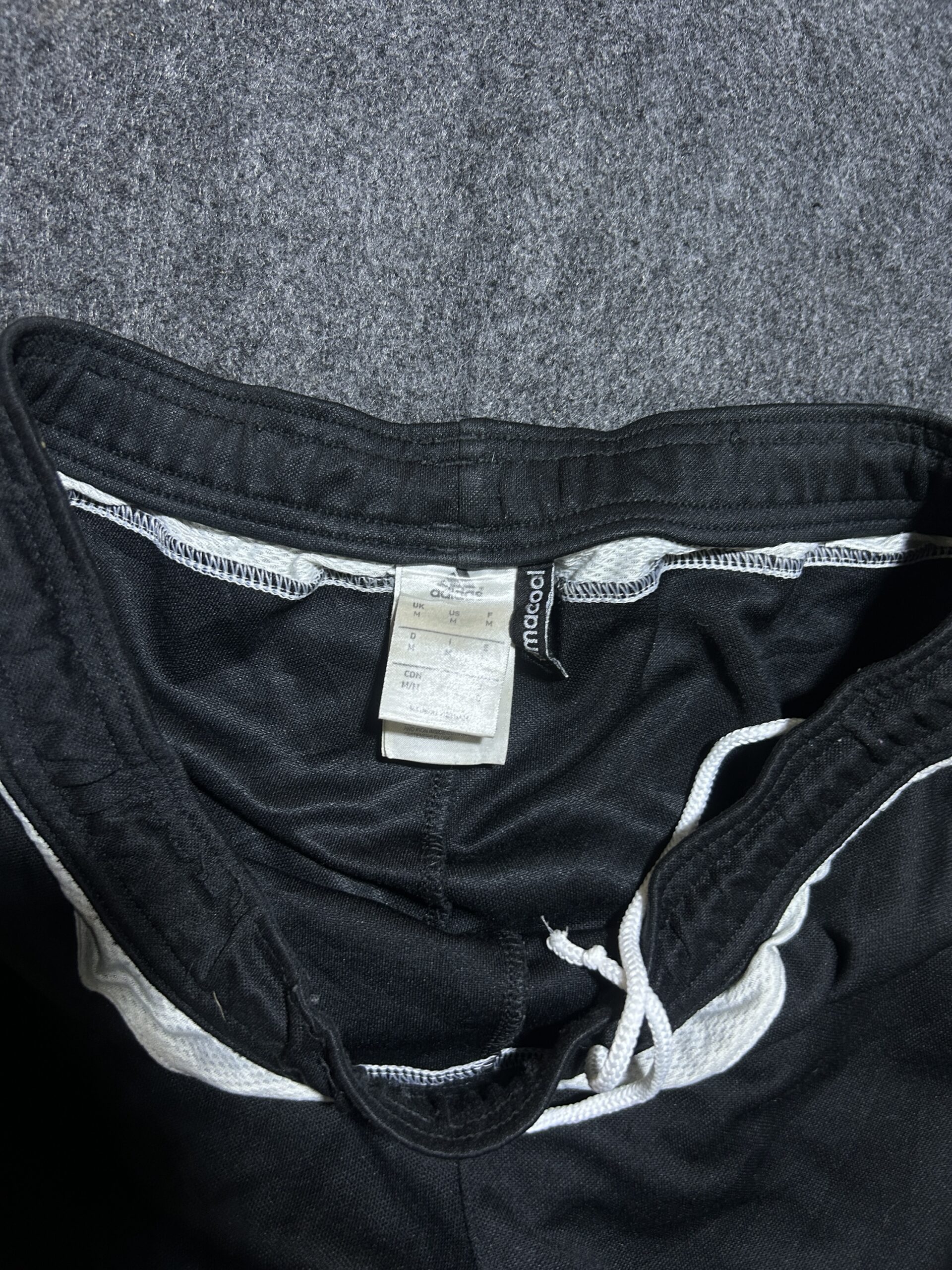 Adidas Black Training Shorts detail view
