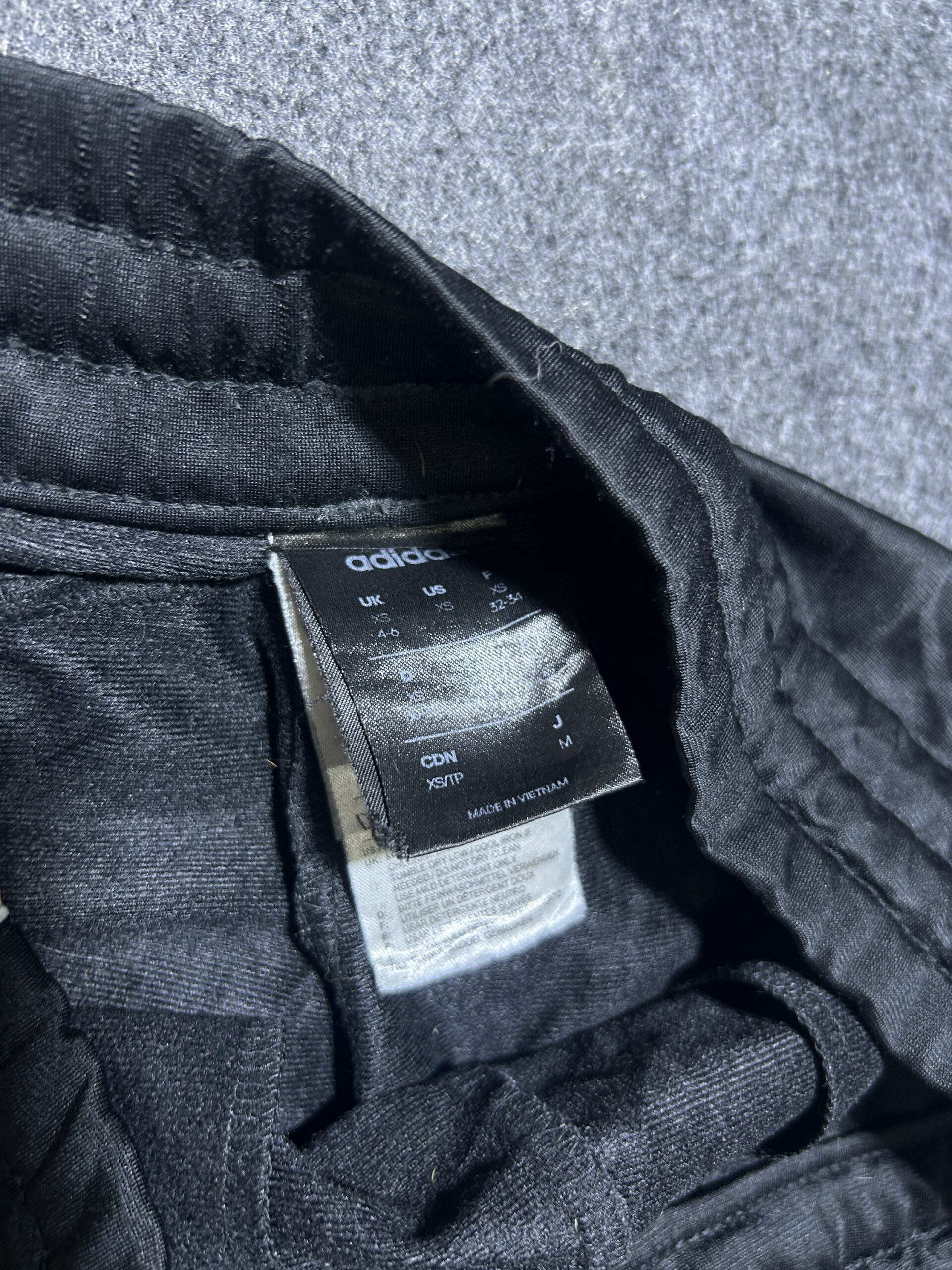 Adidas Black Shorts back view