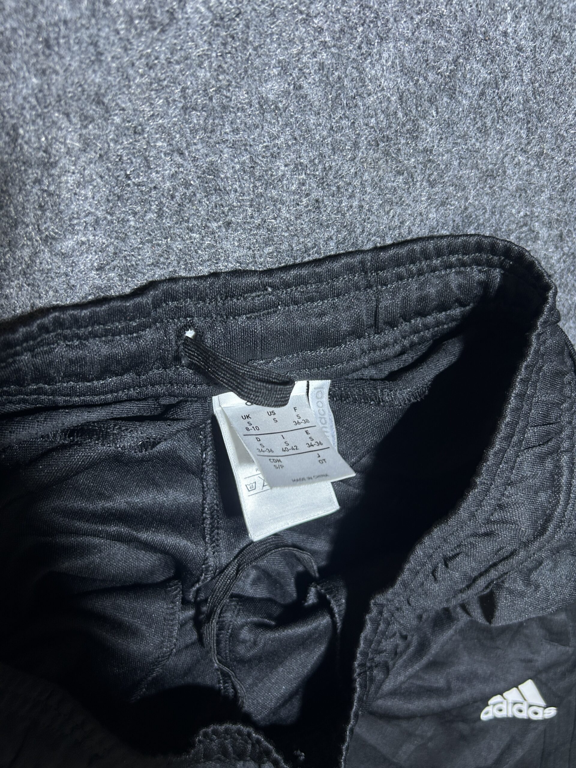 Adidas Black Training Shorts detail view