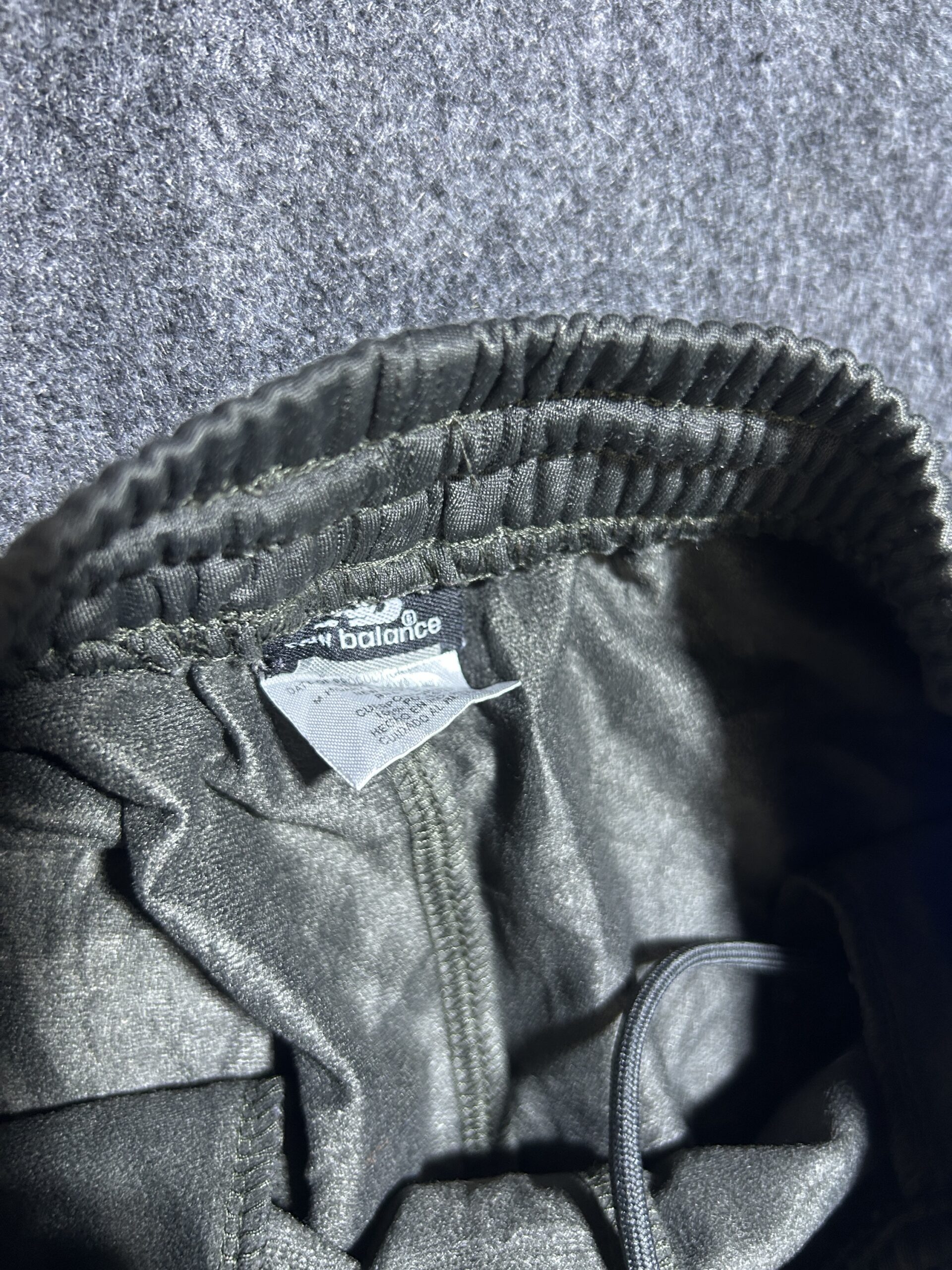 New Balance Grey Training Shorts detail view
