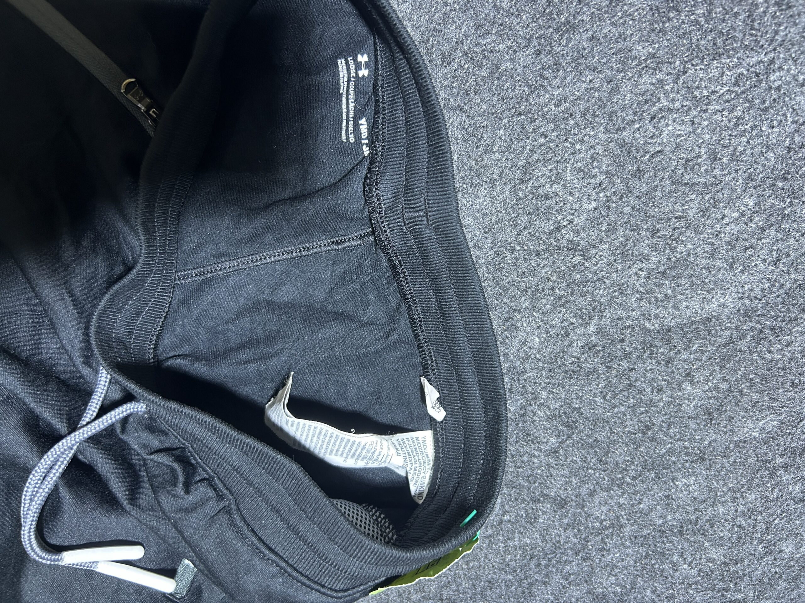 Under Armour Black Training Shorts back view