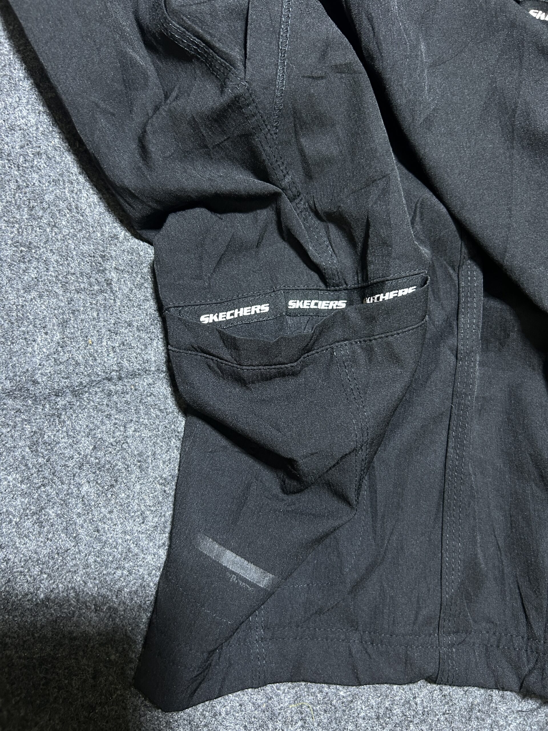 Sketchers Black Shorts back view