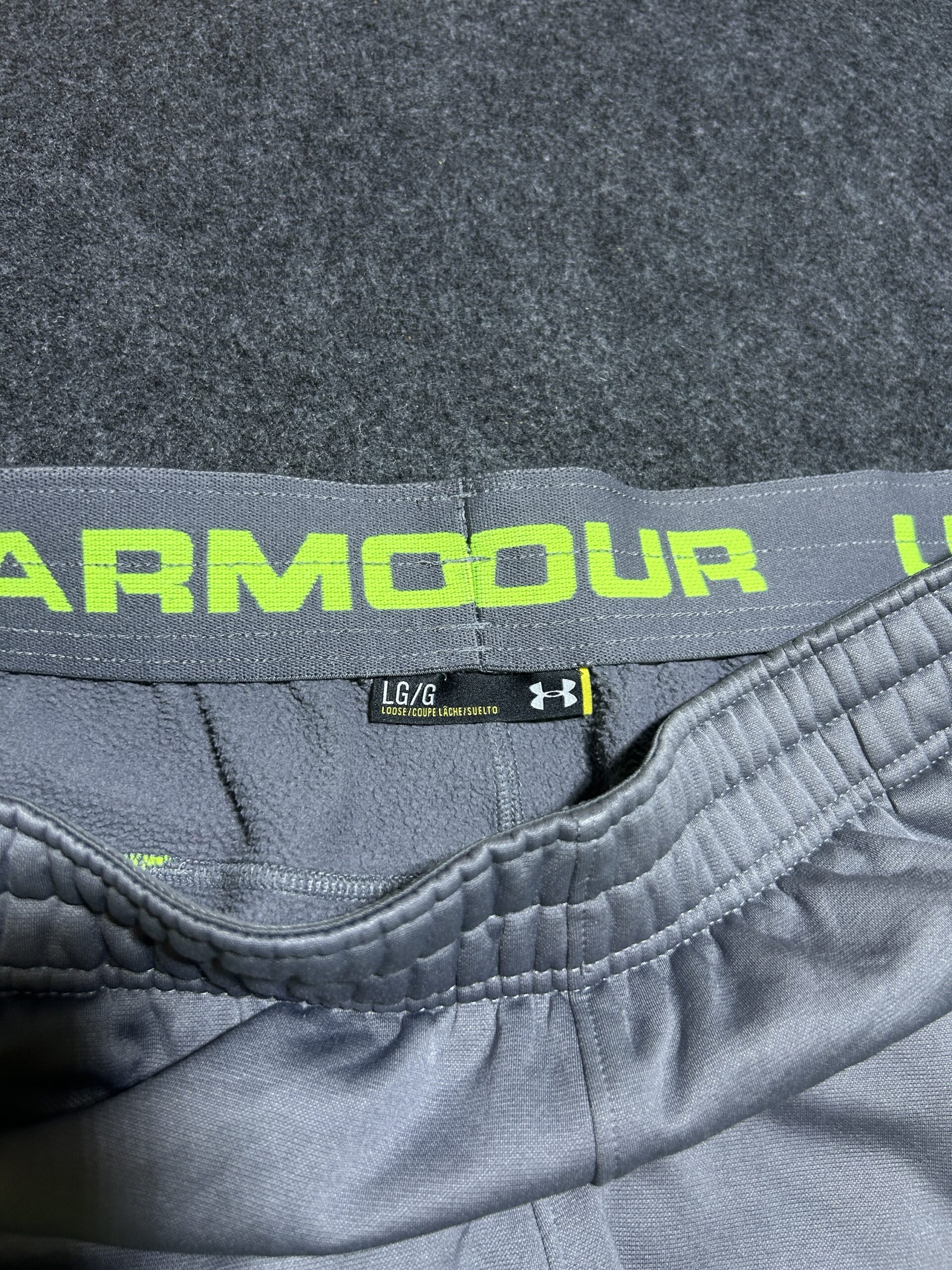 Under Armour Grey Track Pants detail view