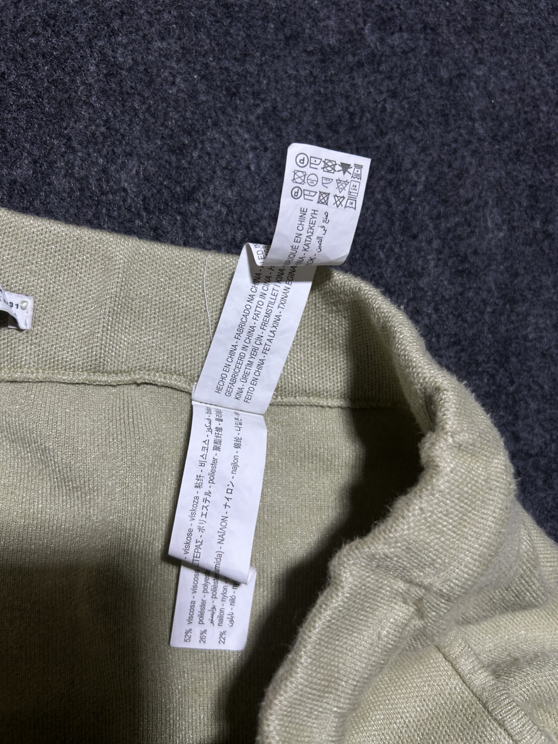 Zara Beige Pants back view