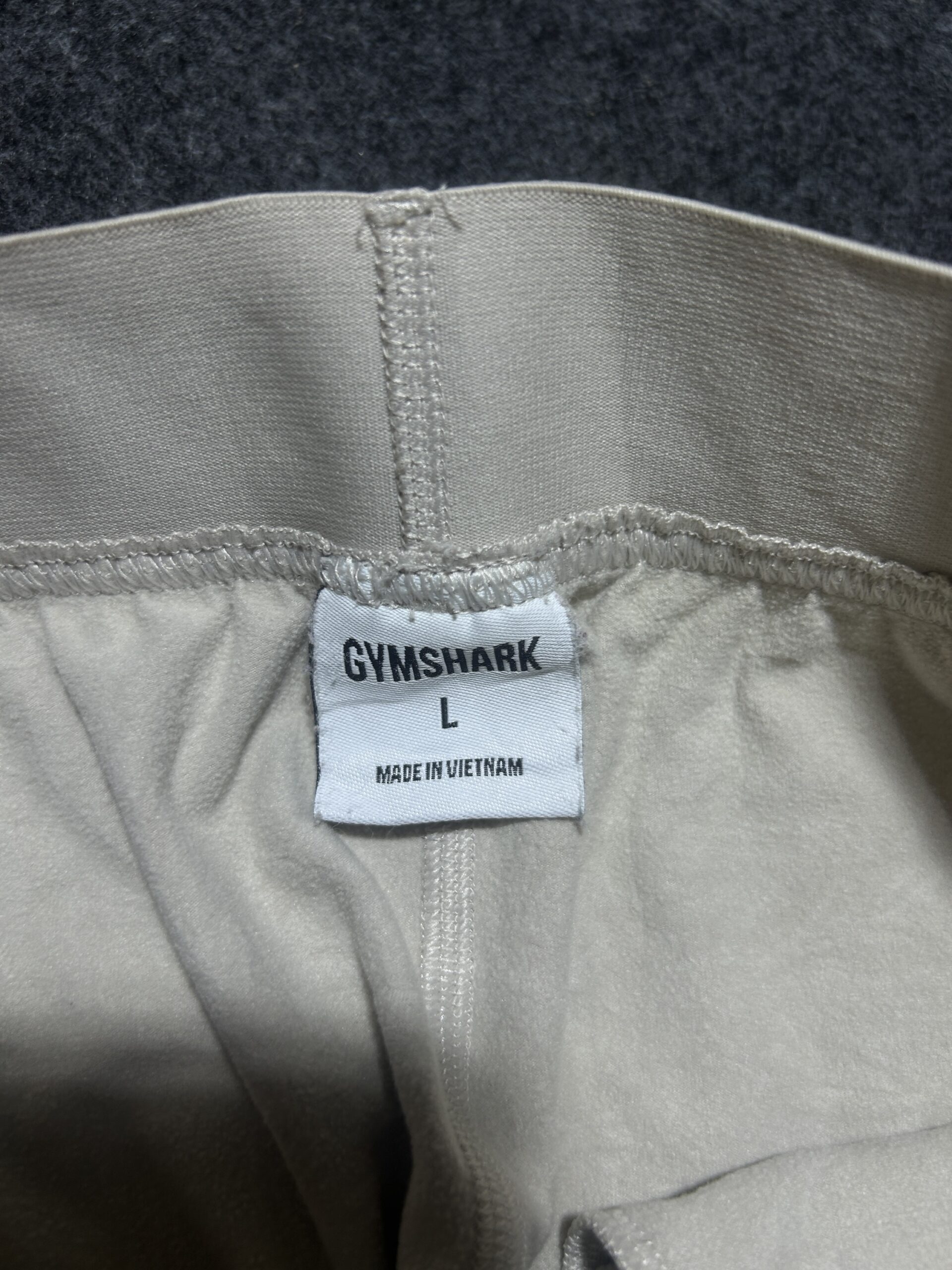 Beige Track Pants detail view