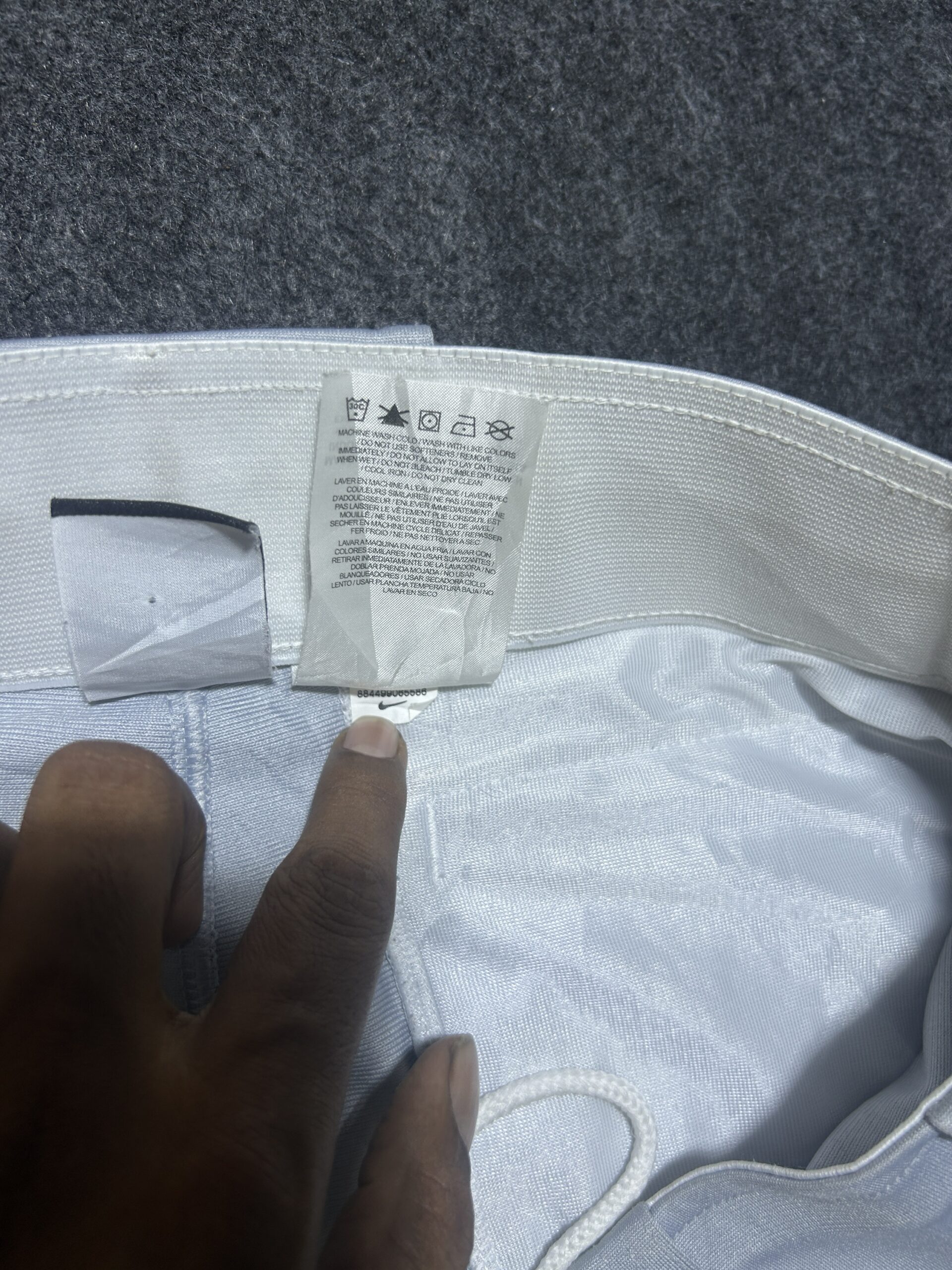 Nike Dri-FIT Grey Pants back view