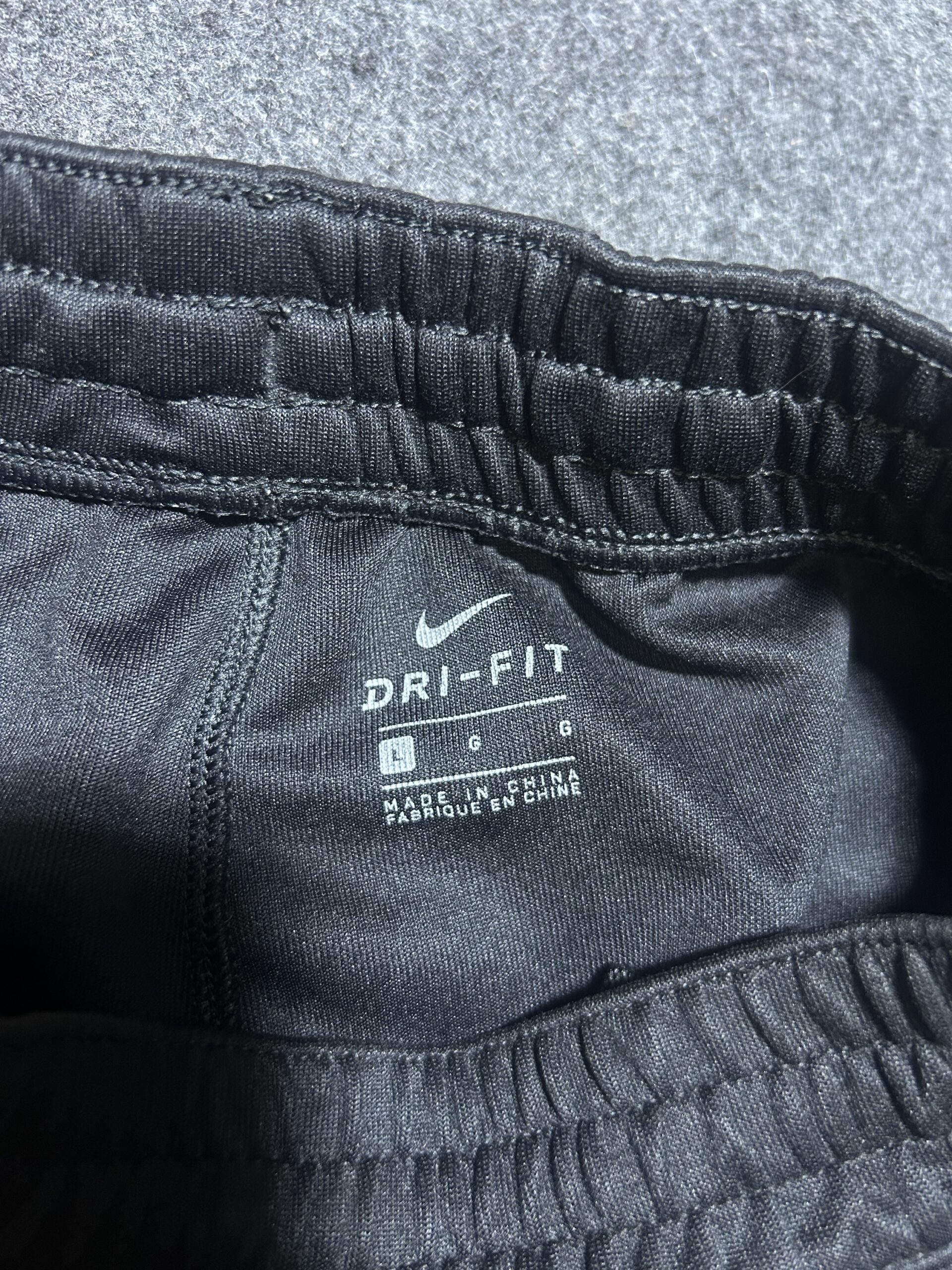 Nike Dri-FIT Black Track Pants back view