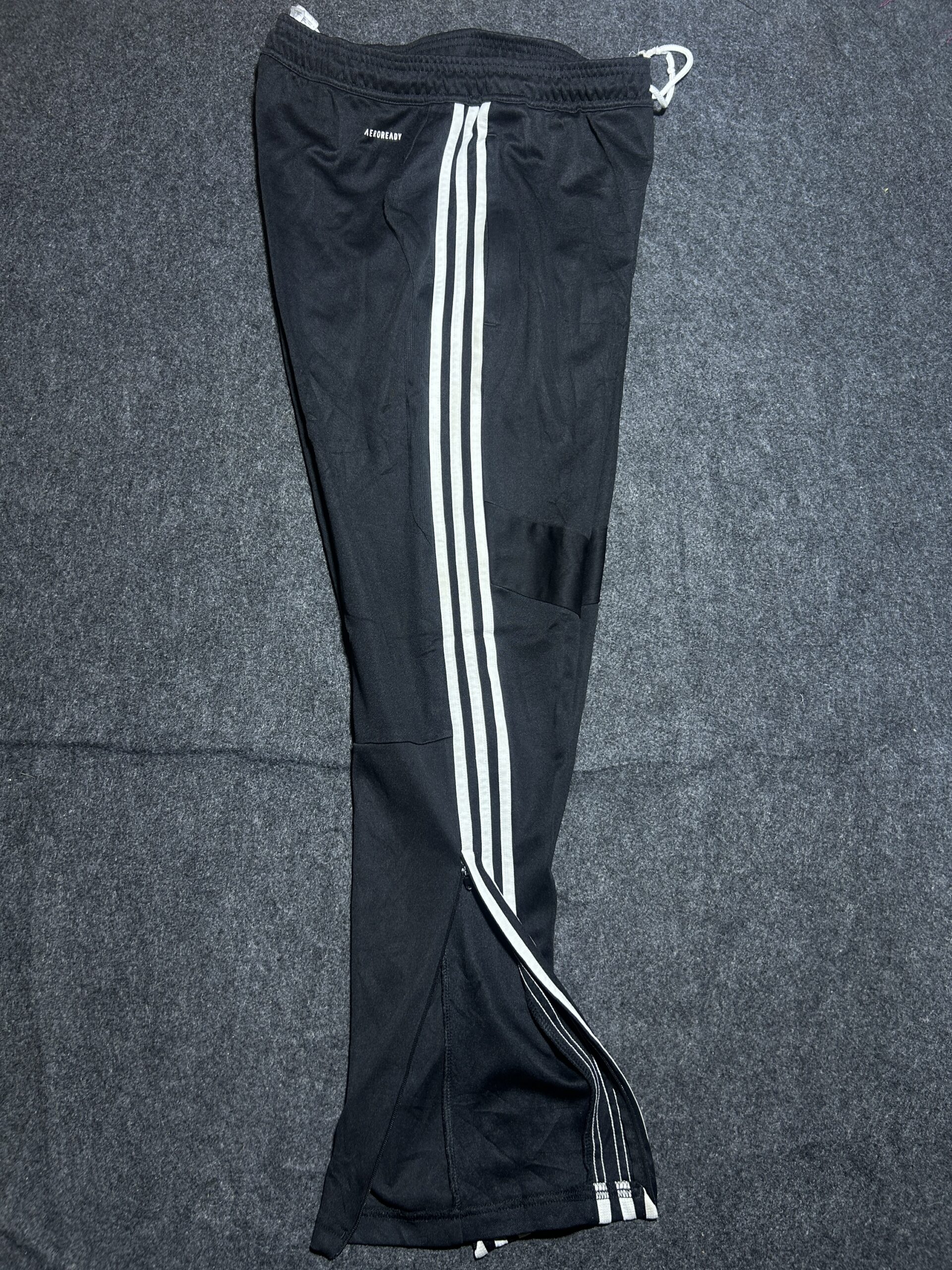 Adidas Black Track Pants back view