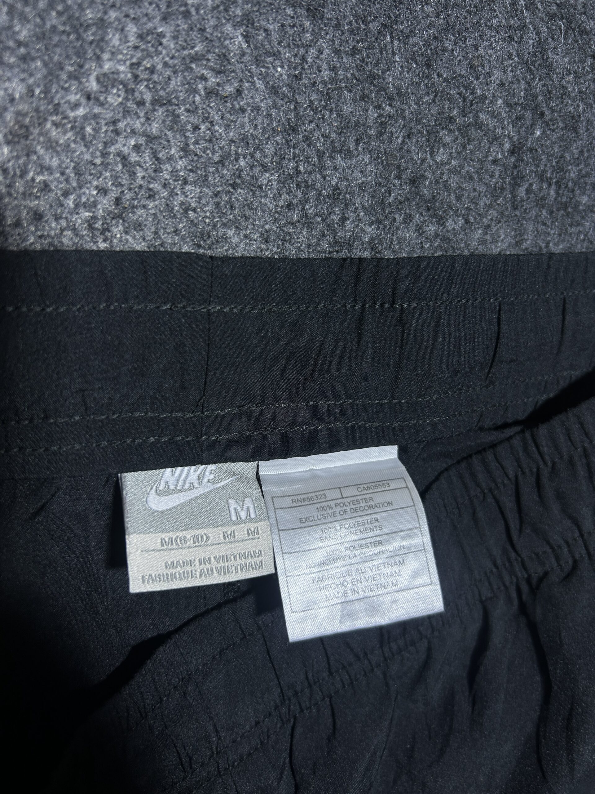 Nike Black Track Pants back view