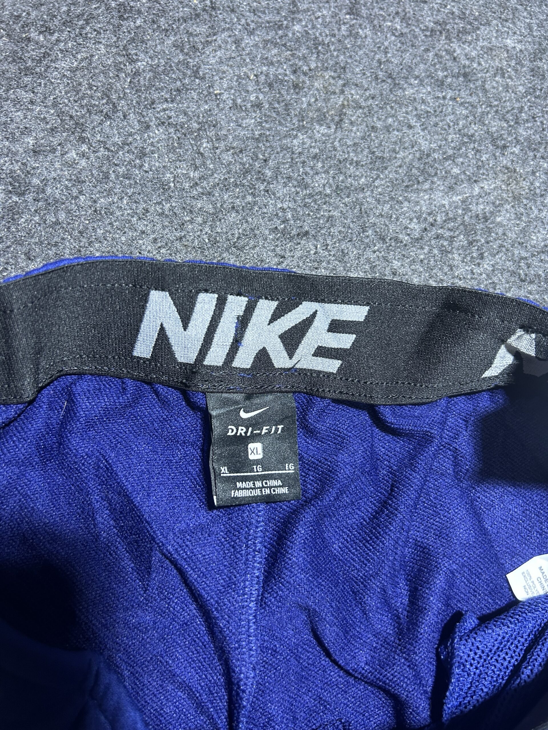 Nike Dri-FIT Blue Track Pants detail view