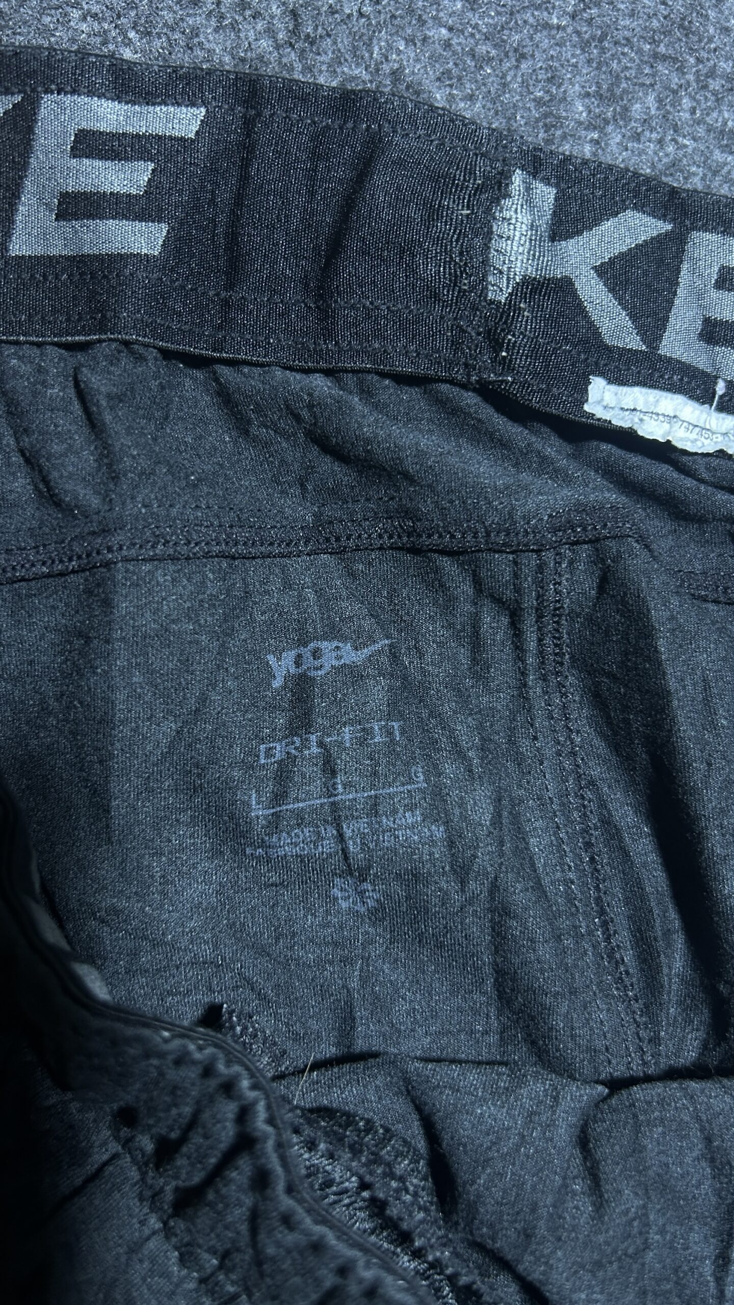 Nike Black Track Pants detail view