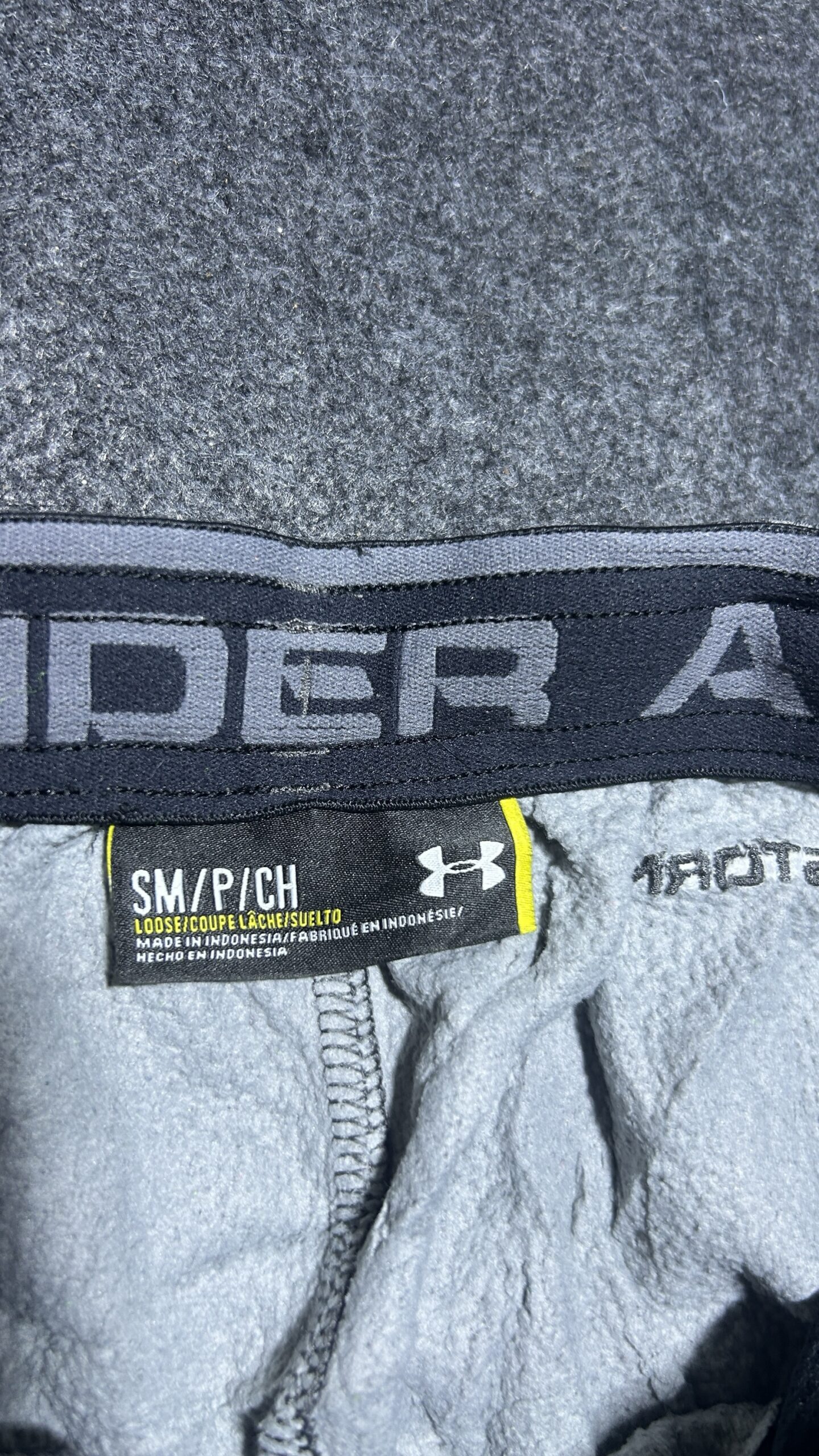 Under Armour Grey Track Pants detail view