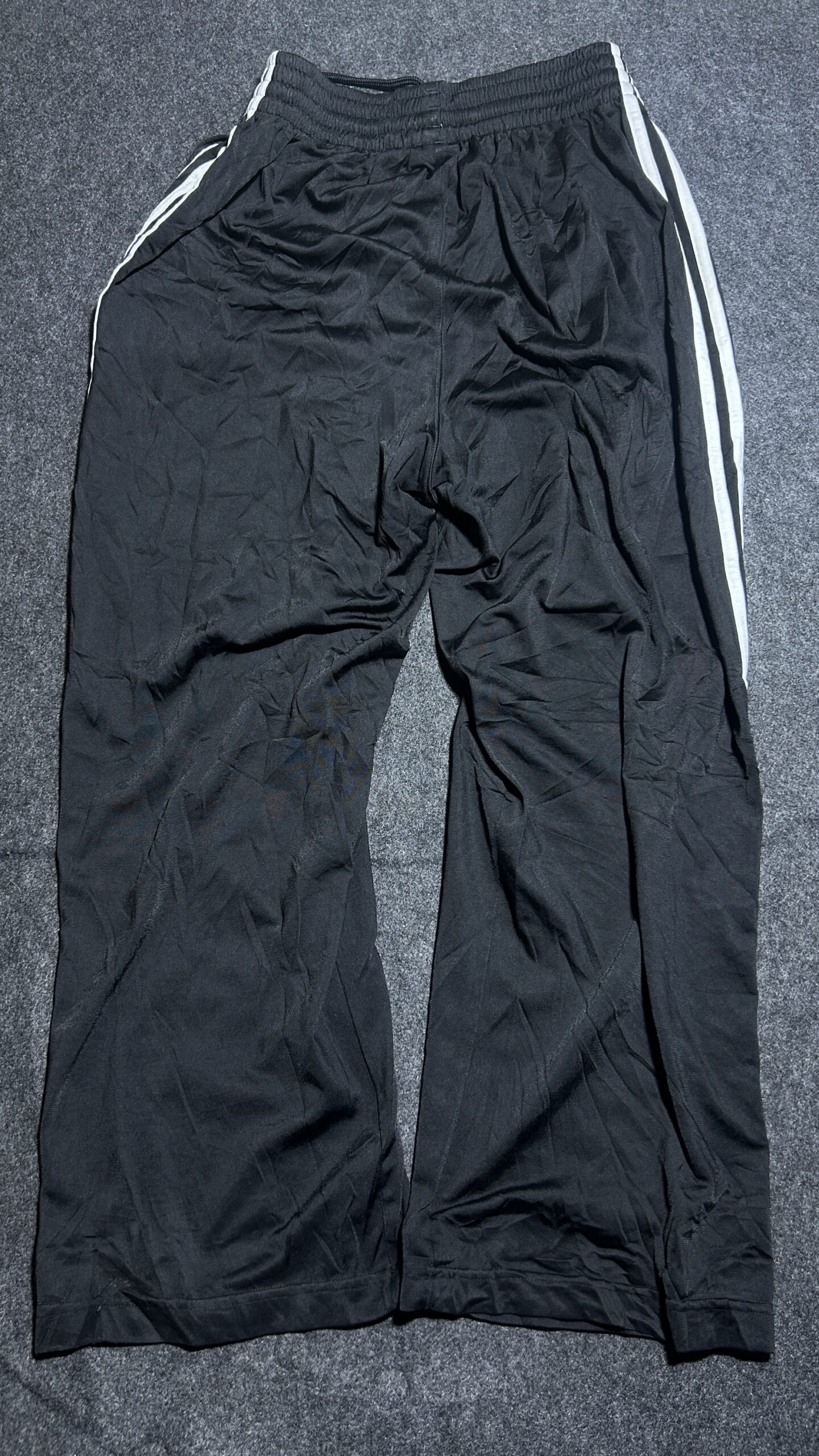 Adidas Black Track Pants back view