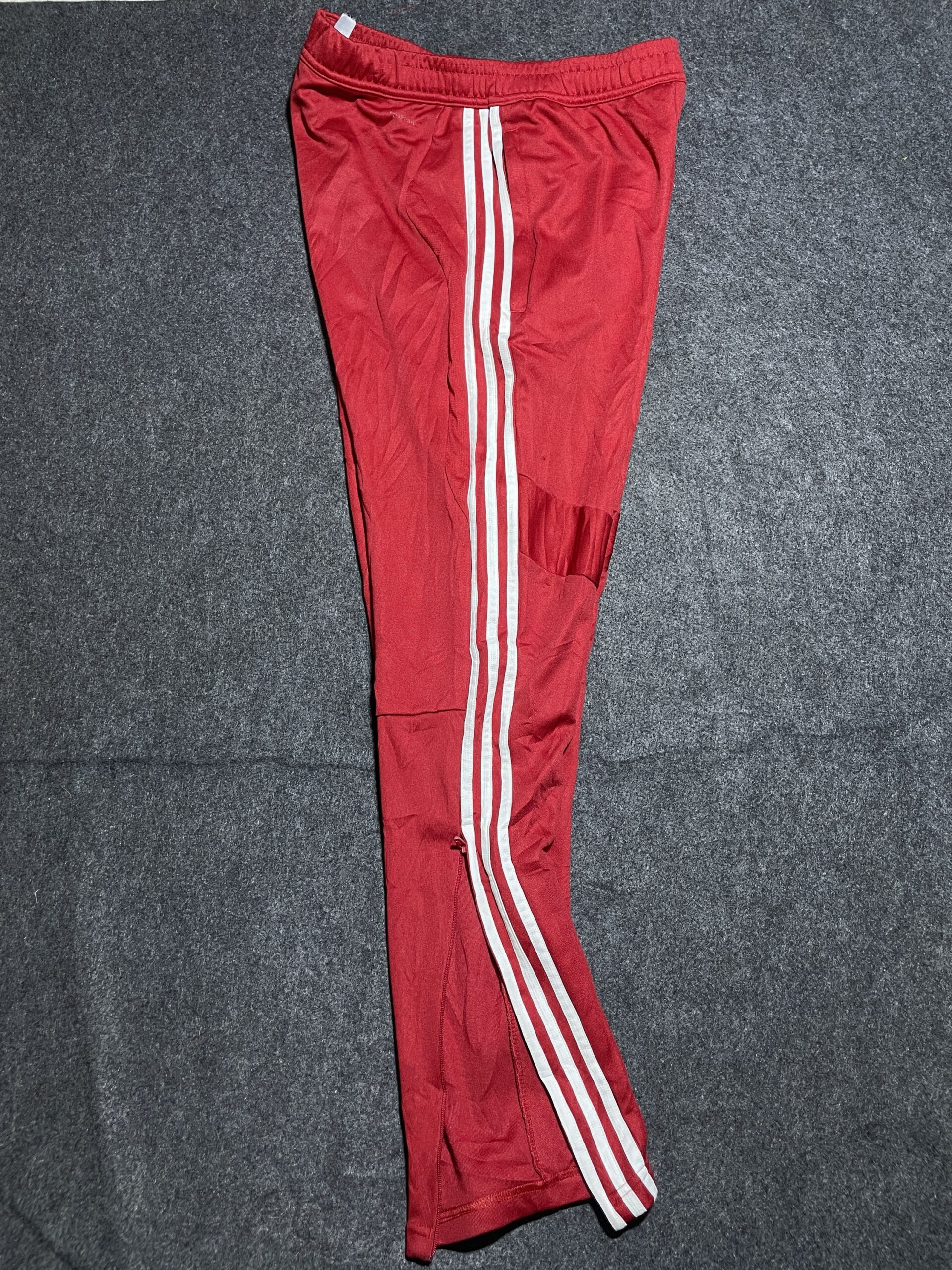 Adidas Red Track Pants detail view
