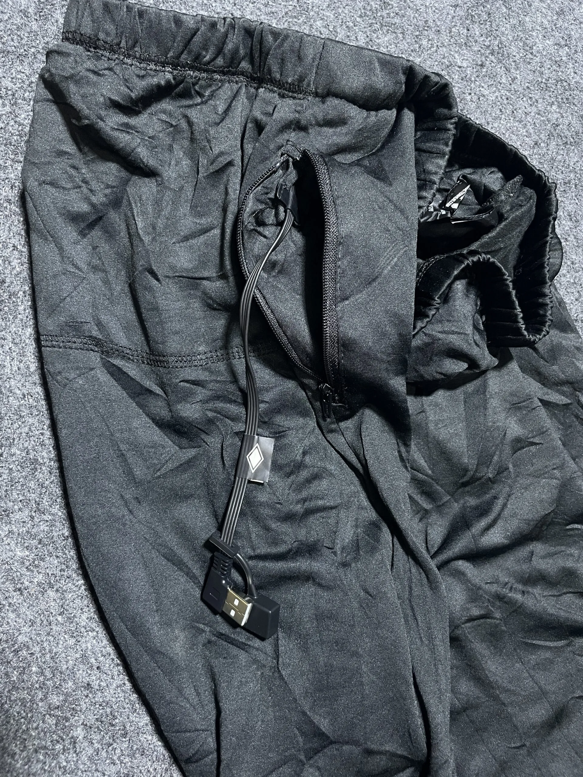 Black Track Pants detail view