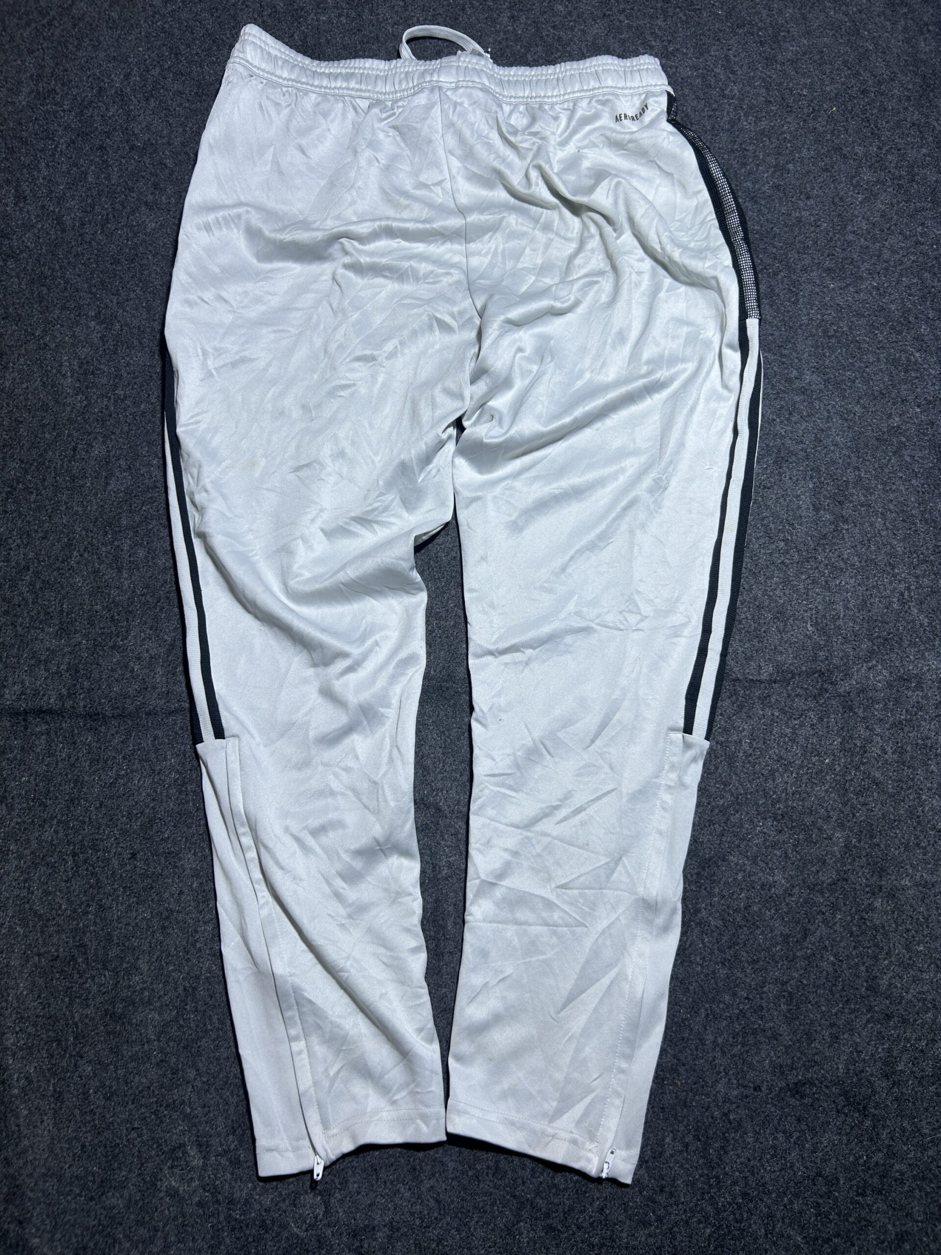 Adidas White Track Pants detail view