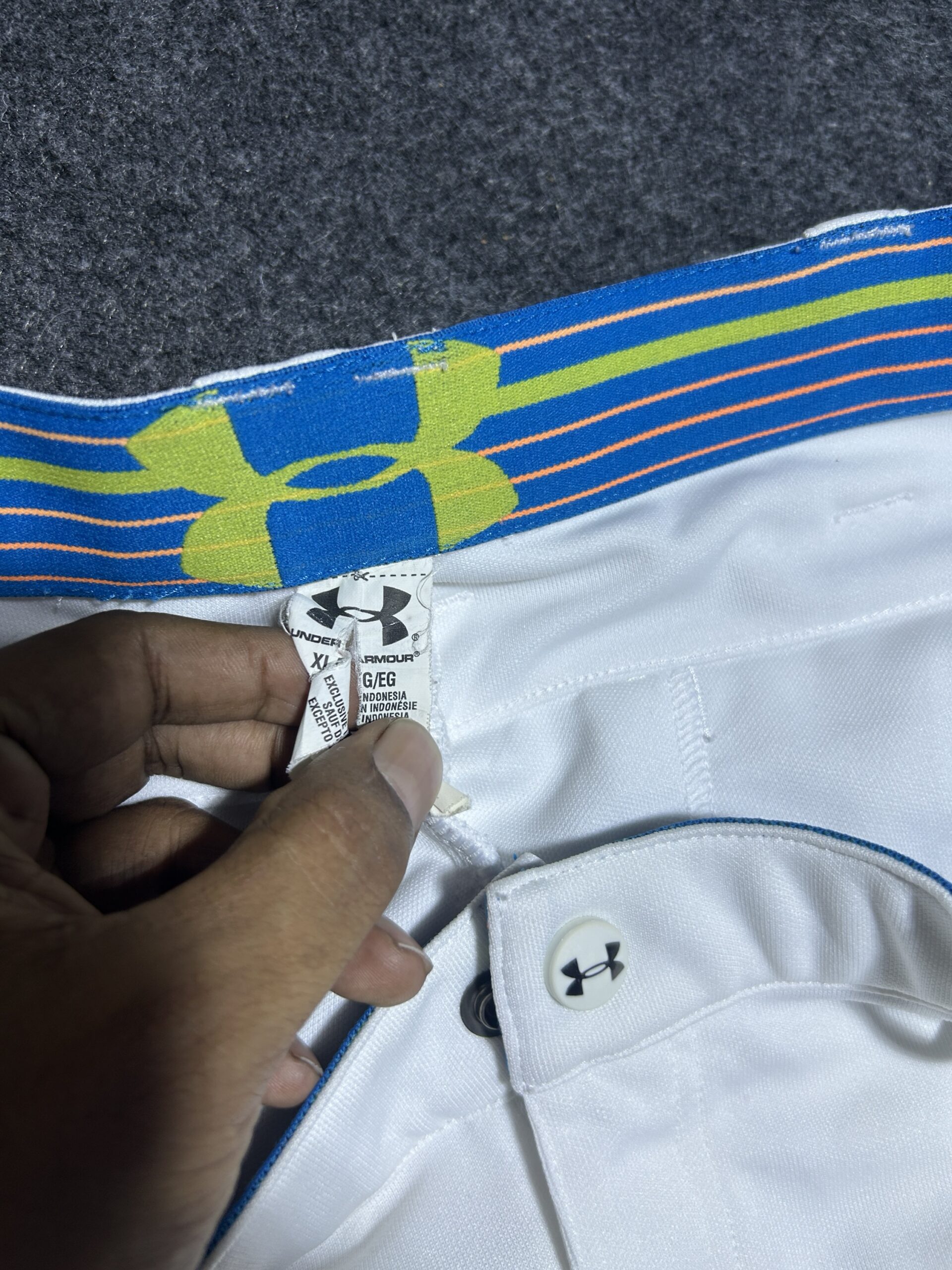 Under Armour White Training Shorts detail view