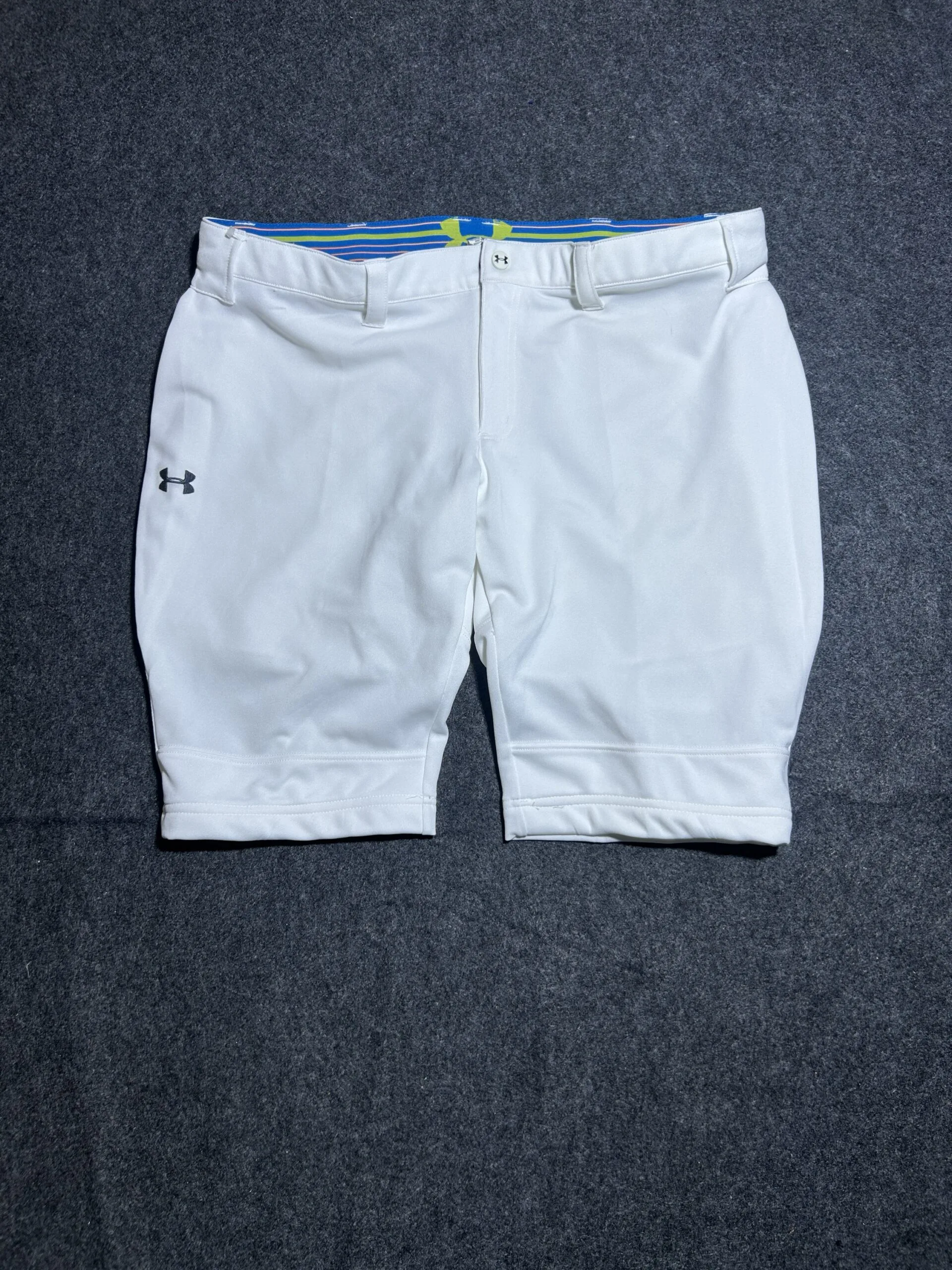 Under Armour White Training Shorts front view
