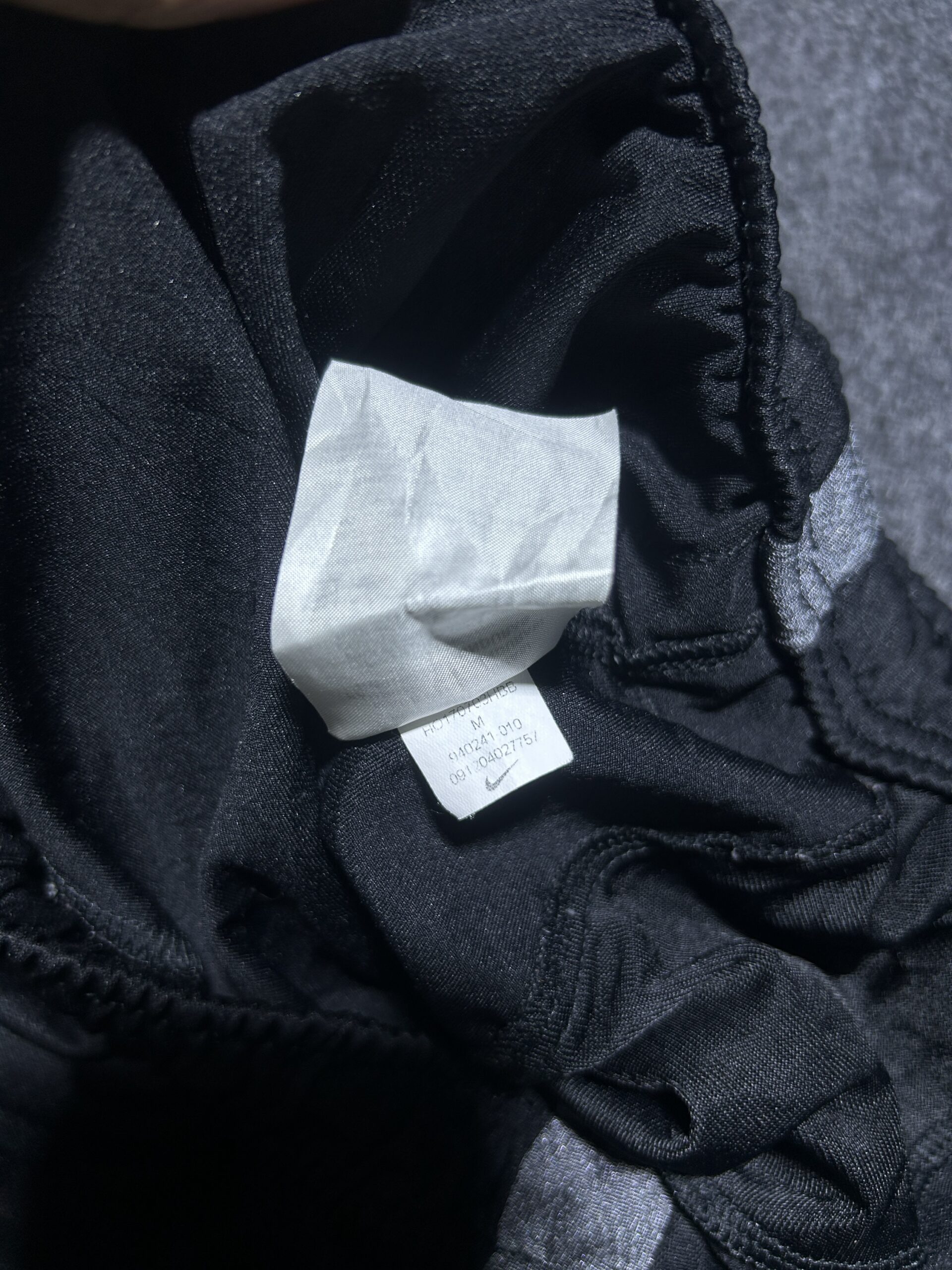 Nike Black Track Pants back view