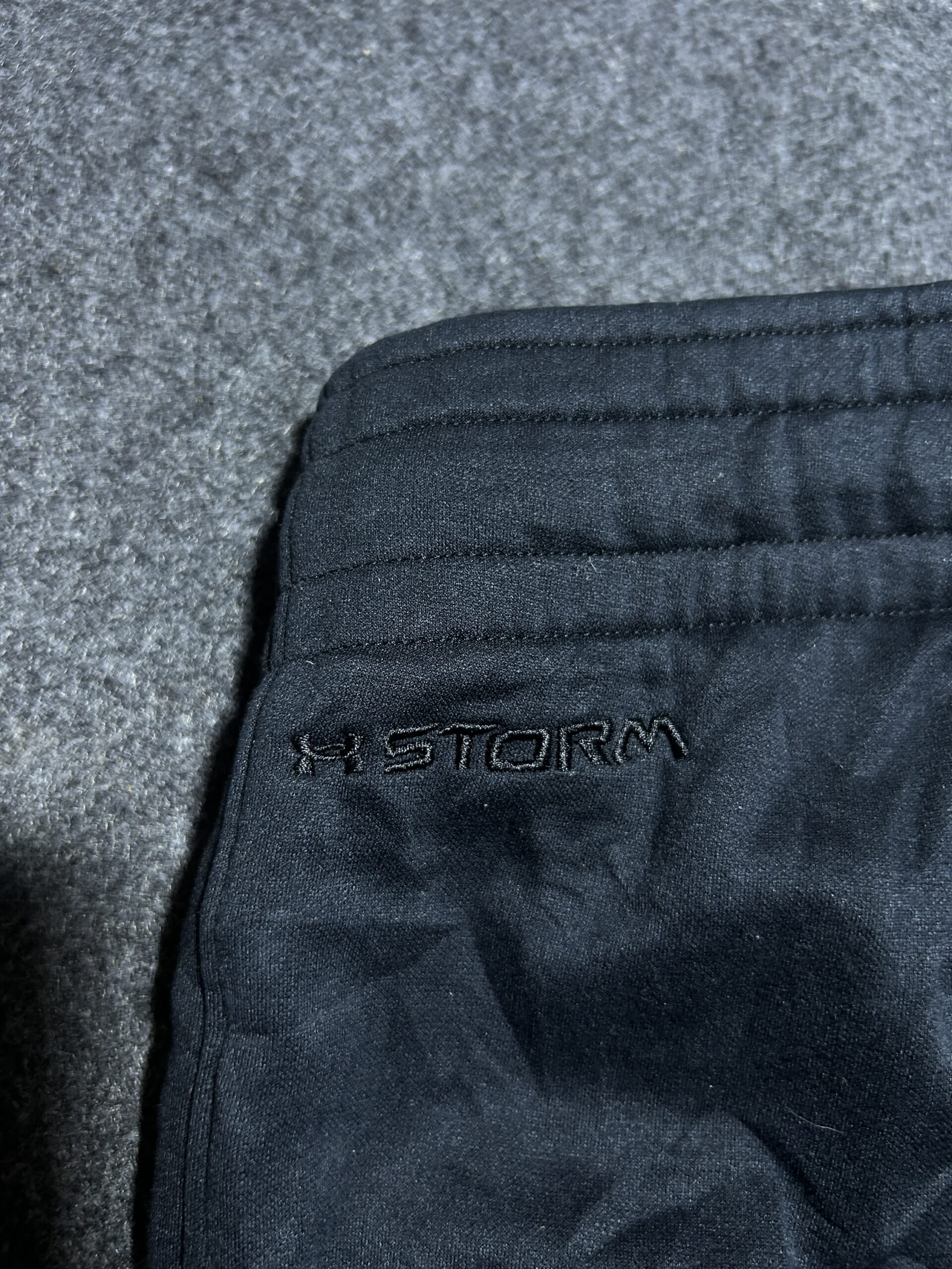 Under Armour Black Track Pants back view
