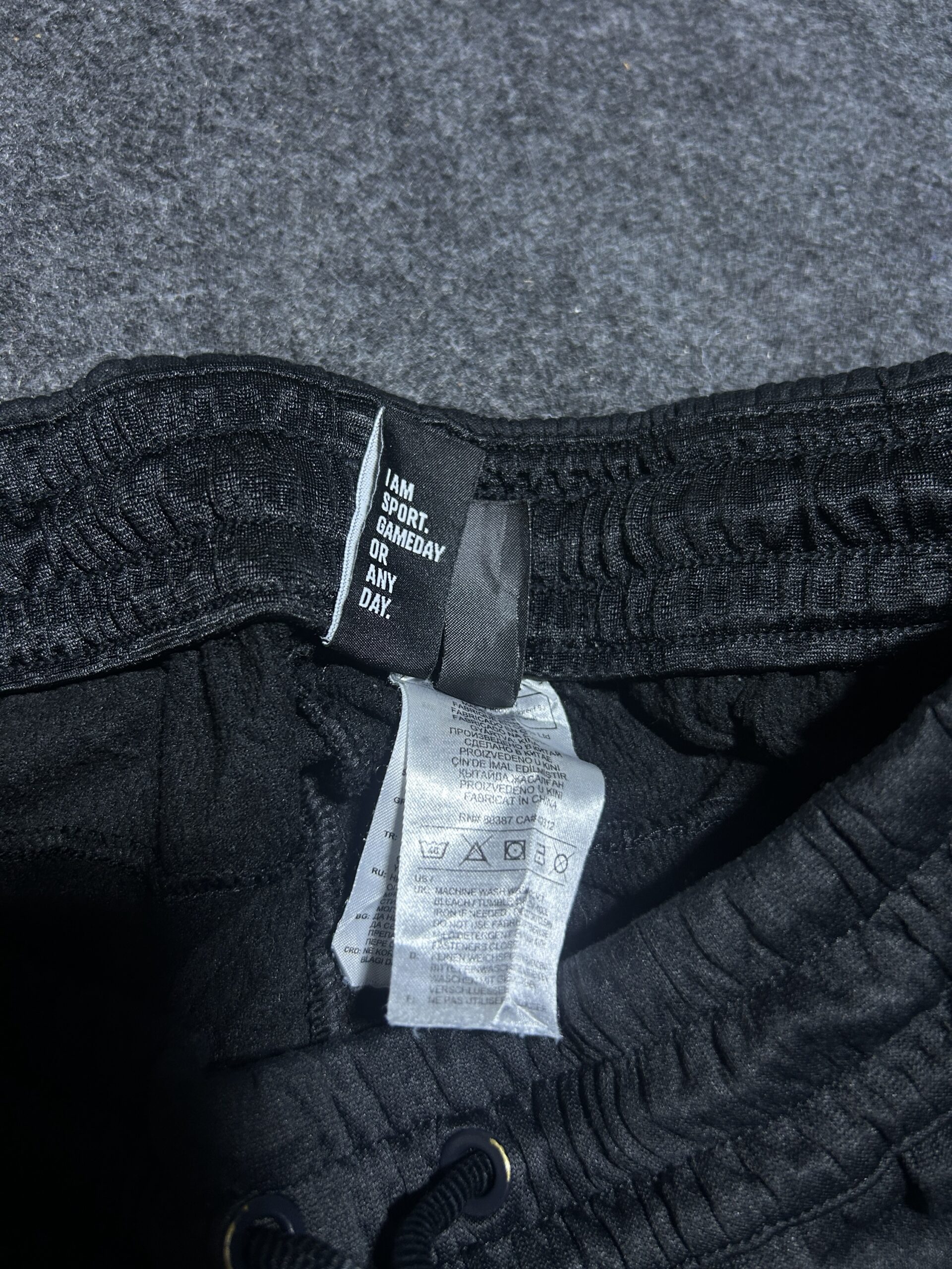 Adidas Black Track Pants back view
